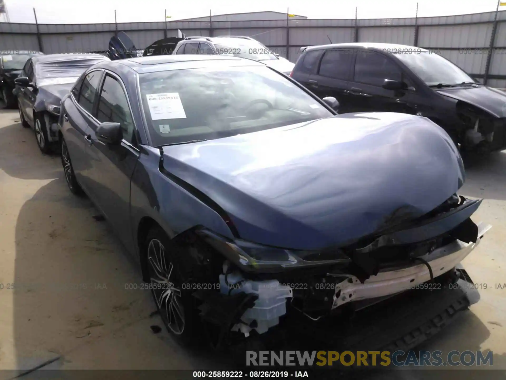 1 Photograph of a damaged car 4T1BZ1FB6KU001416 TOYOTA AVALON 2019