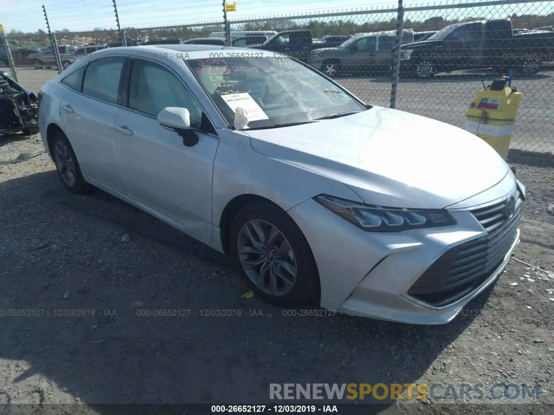 1 Photograph of a damaged car 4T1BZ1FB6KU006597 TOYOTA AVALON 2019