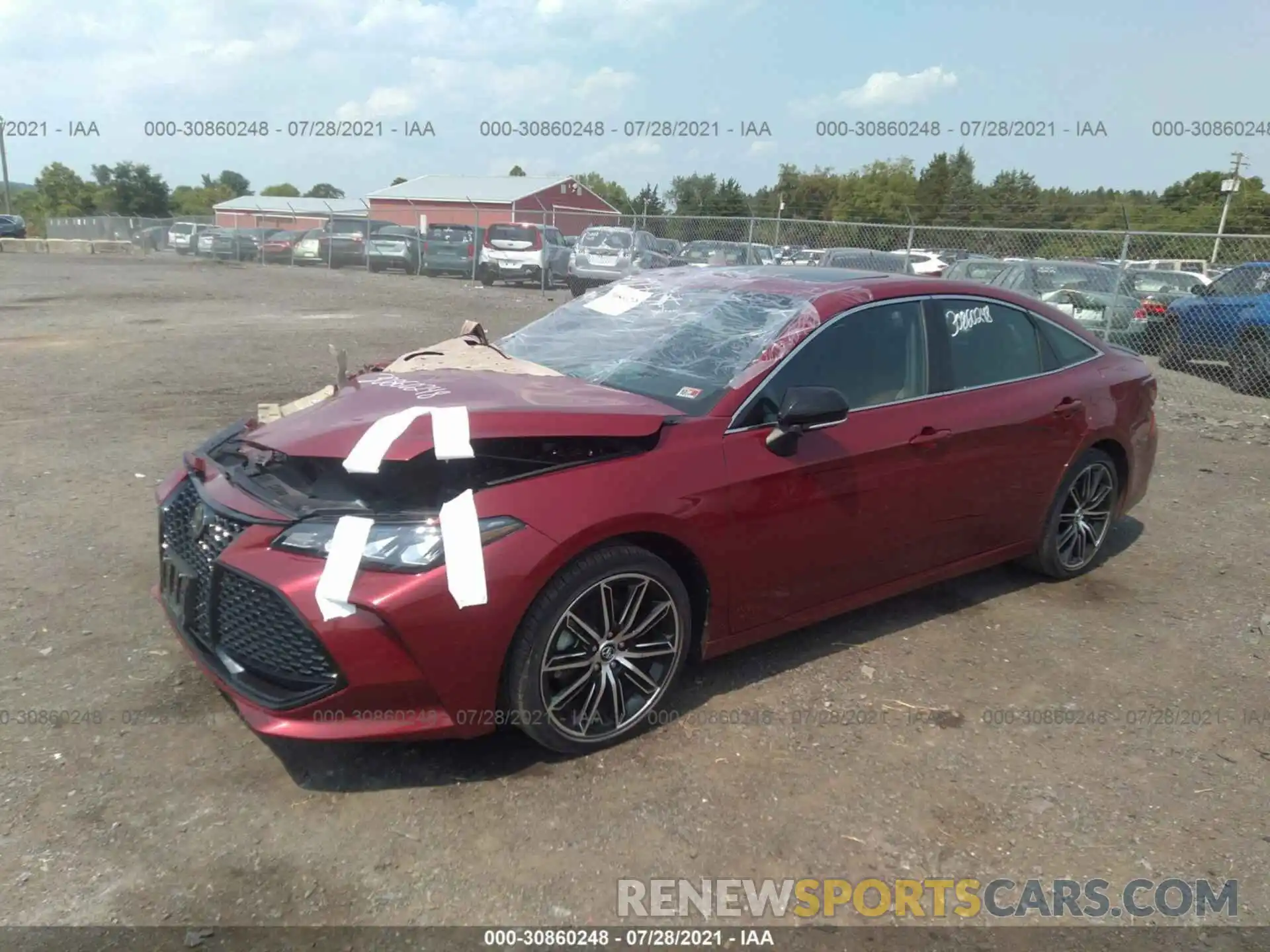 2 Photograph of a damaged car 4T1BZ1FB6KU018183 TOYOTA AVALON 2019