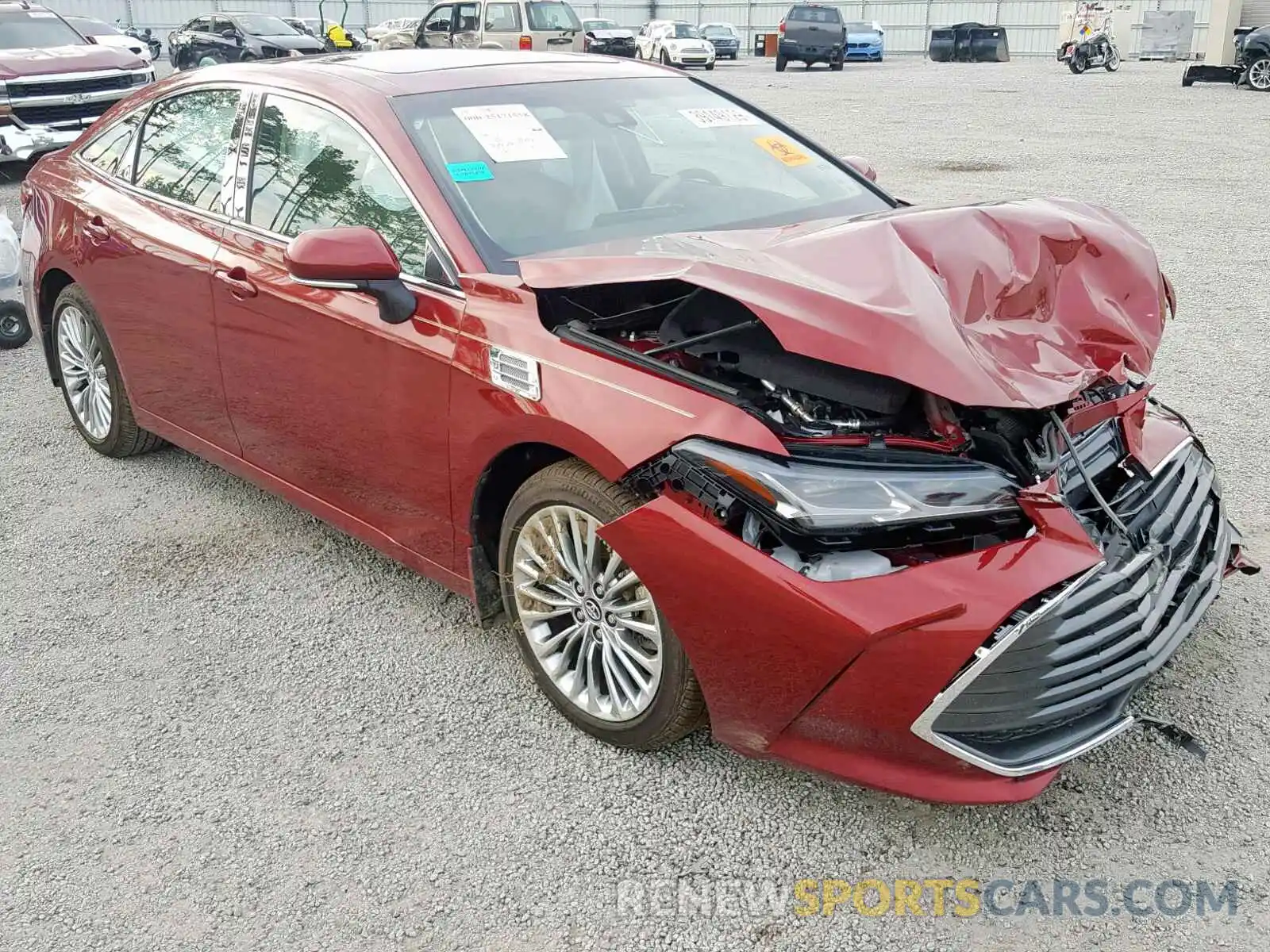 1 Photograph of a damaged car 4T1BZ1FB6KU026106 TOYOTA AVALON 2019