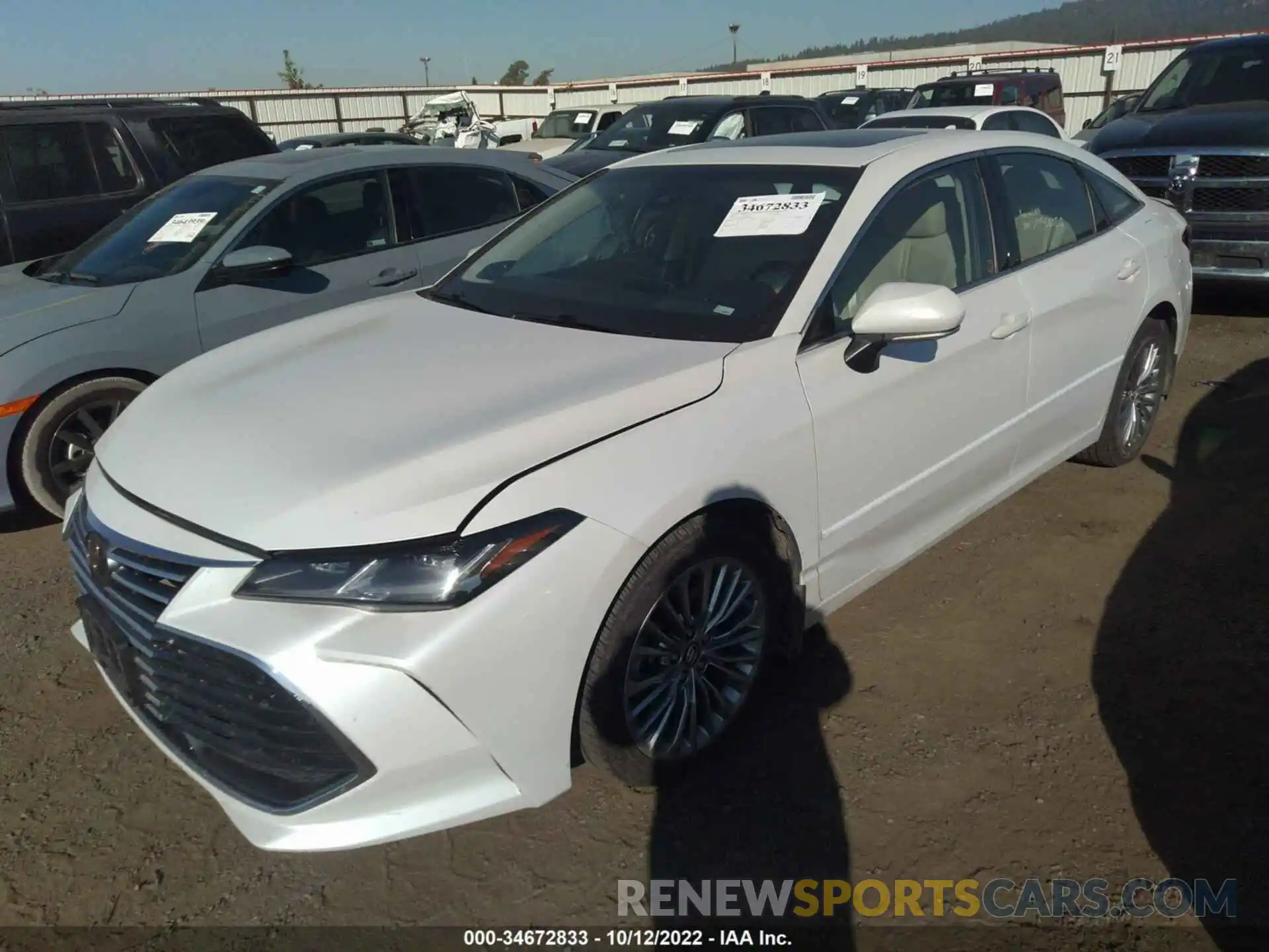 2 Photograph of a damaged car 4T1BZ1FB7KU001845 TOYOTA AVALON 2019