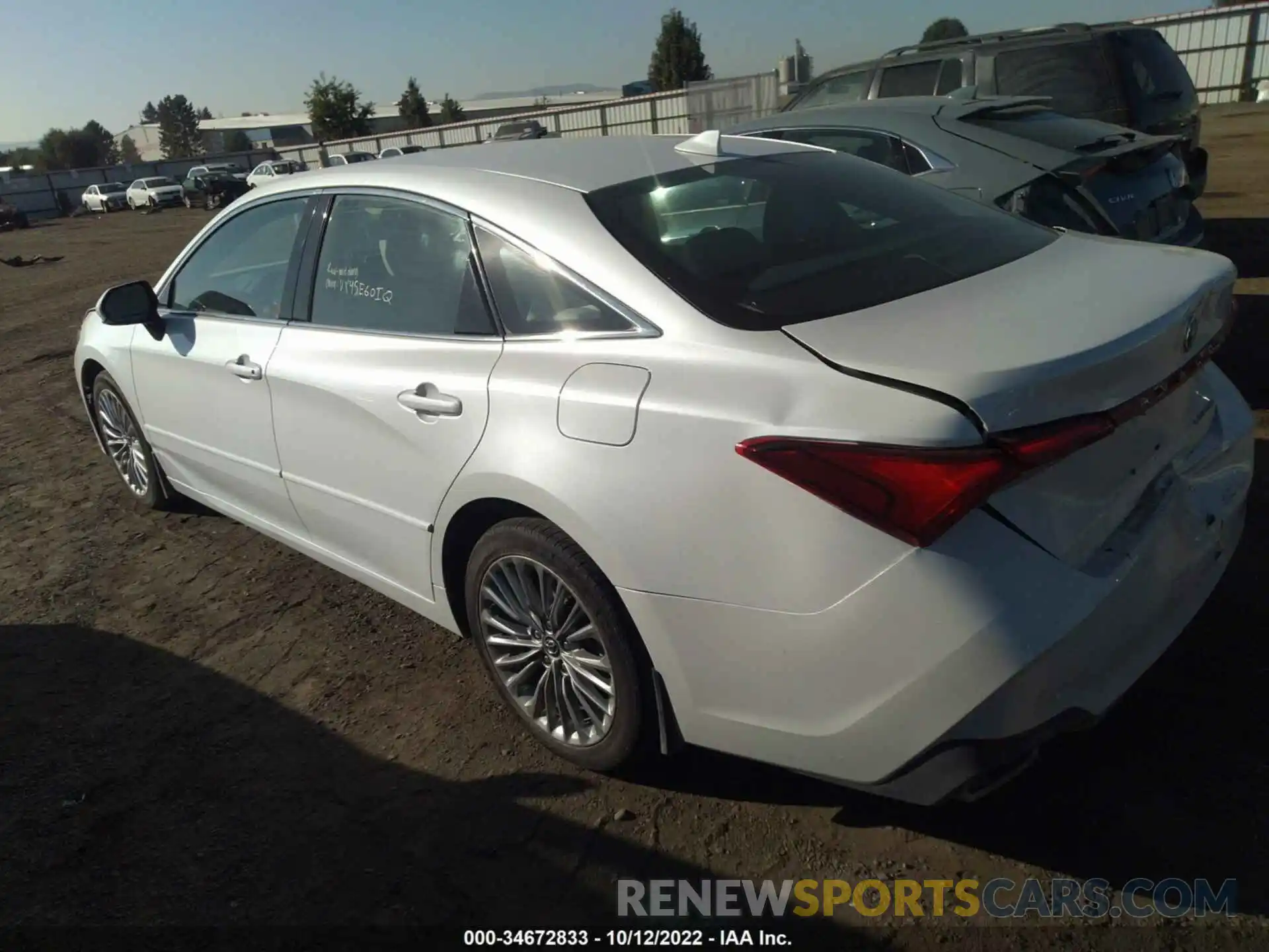 3 Photograph of a damaged car 4T1BZ1FB7KU001845 TOYOTA AVALON 2019