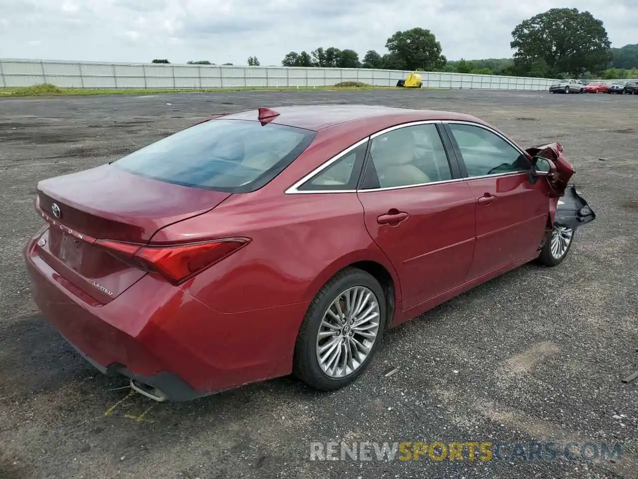 4 Photograph of a damaged car 4T1BZ1FB7KU003630 TOYOTA AVALON 2019