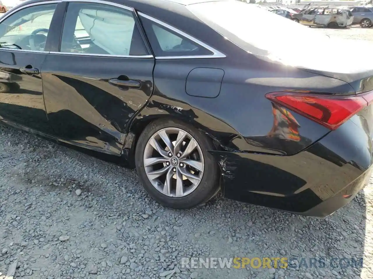 9 Photograph of a damaged car 4T1BZ1FB7KU004034 TOYOTA AVALON 2019