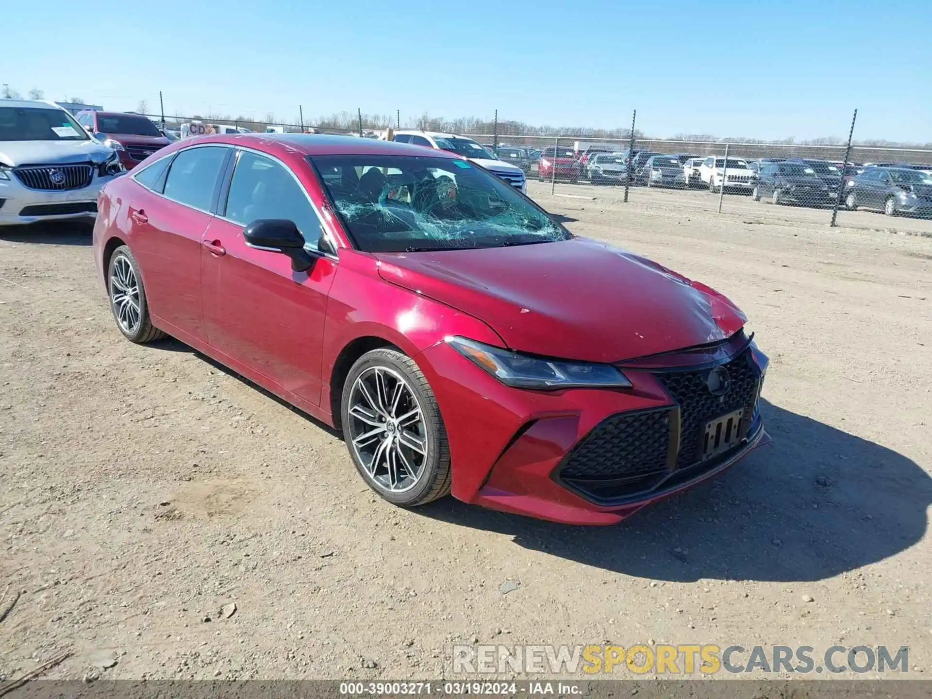 1 Photograph of a damaged car 4T1BZ1FB7KU005622 TOYOTA AVALON 2019