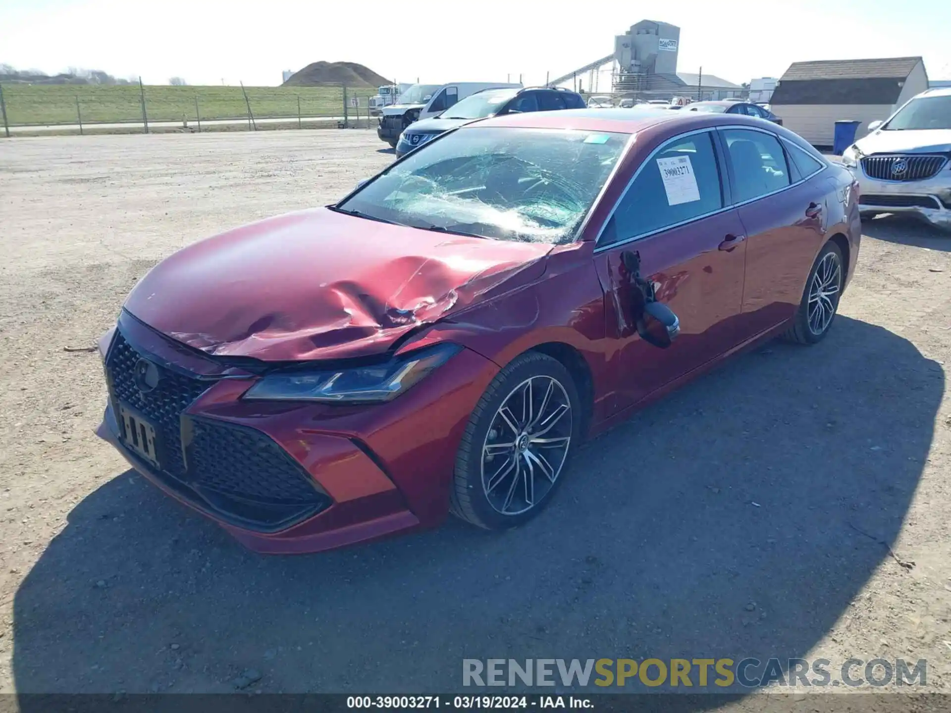 2 Photograph of a damaged car 4T1BZ1FB7KU005622 TOYOTA AVALON 2019