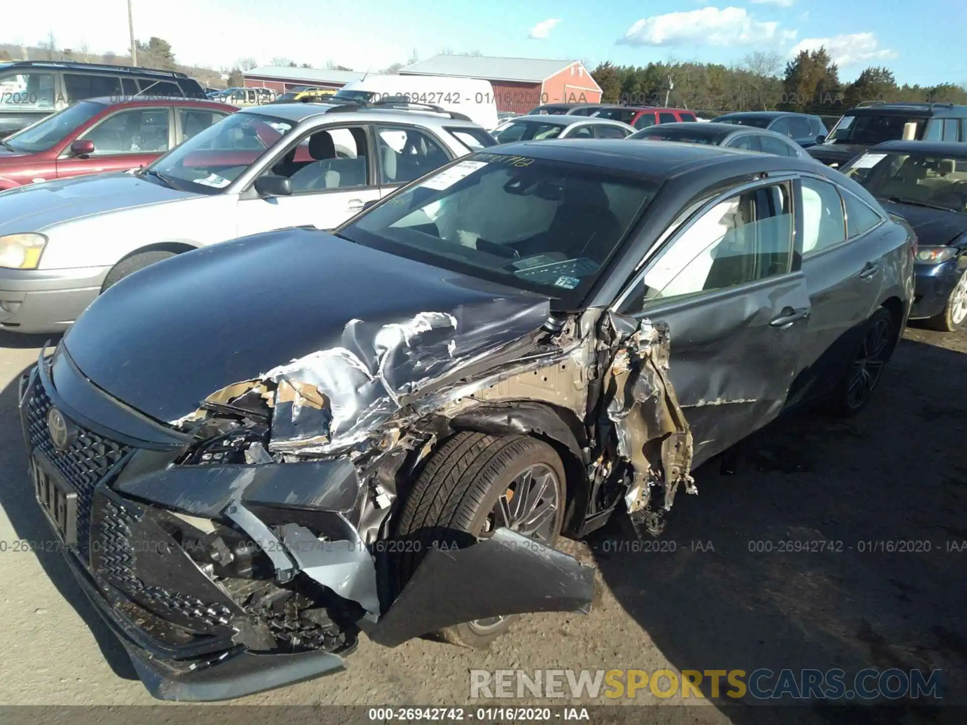 2 Photograph of a damaged car 4T1BZ1FB7KU006088 TOYOTA AVALON 2019