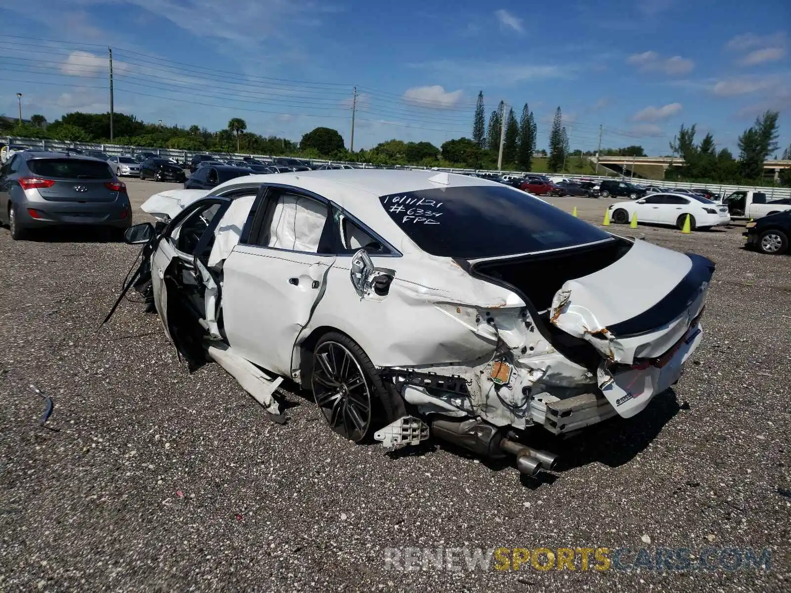 3 Photograph of a damaged car 4T1BZ1FB7KU006334 TOYOTA AVALON 2019