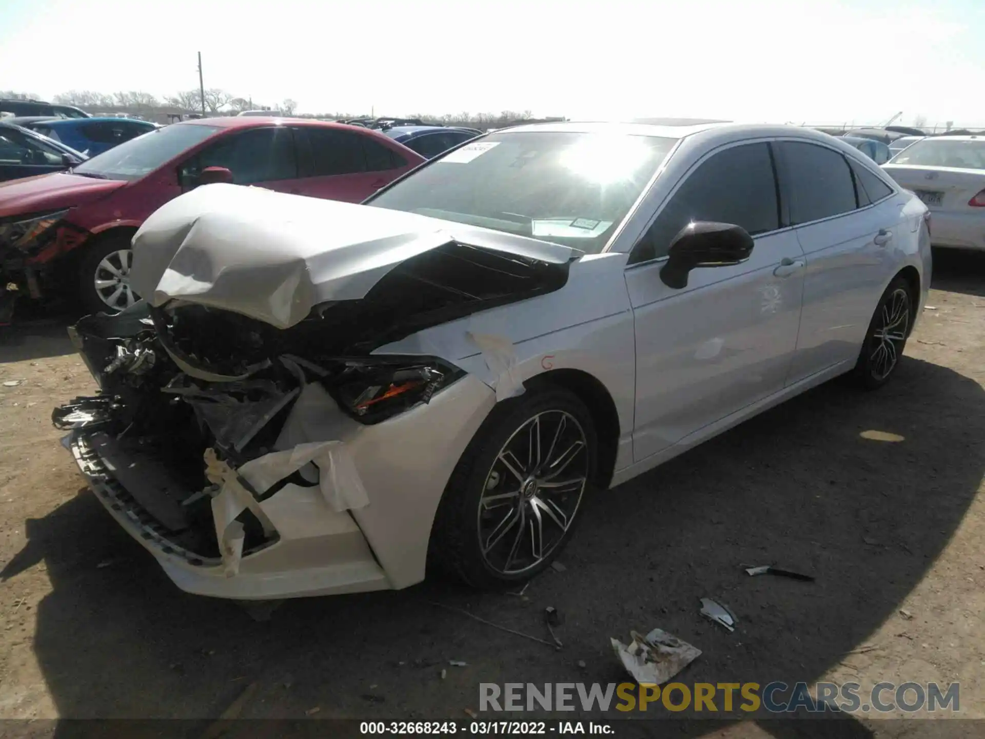 2 Photograph of a damaged car 4T1BZ1FB7KU009881 TOYOTA AVALON 2019