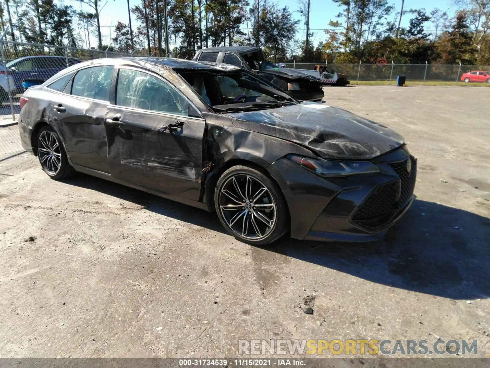 1 Photograph of a damaged car 4T1BZ1FB7KU017124 TOYOTA AVALON 2019