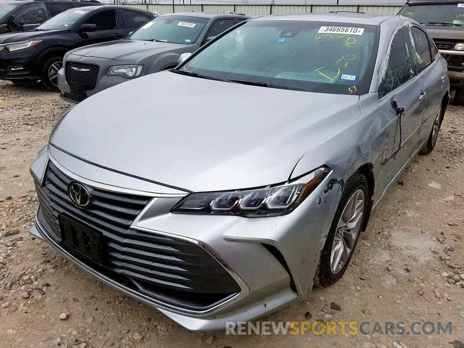 2 Photograph of a damaged car 4T1BZ1FB7KU028267 TOYOTA AVALON 2019