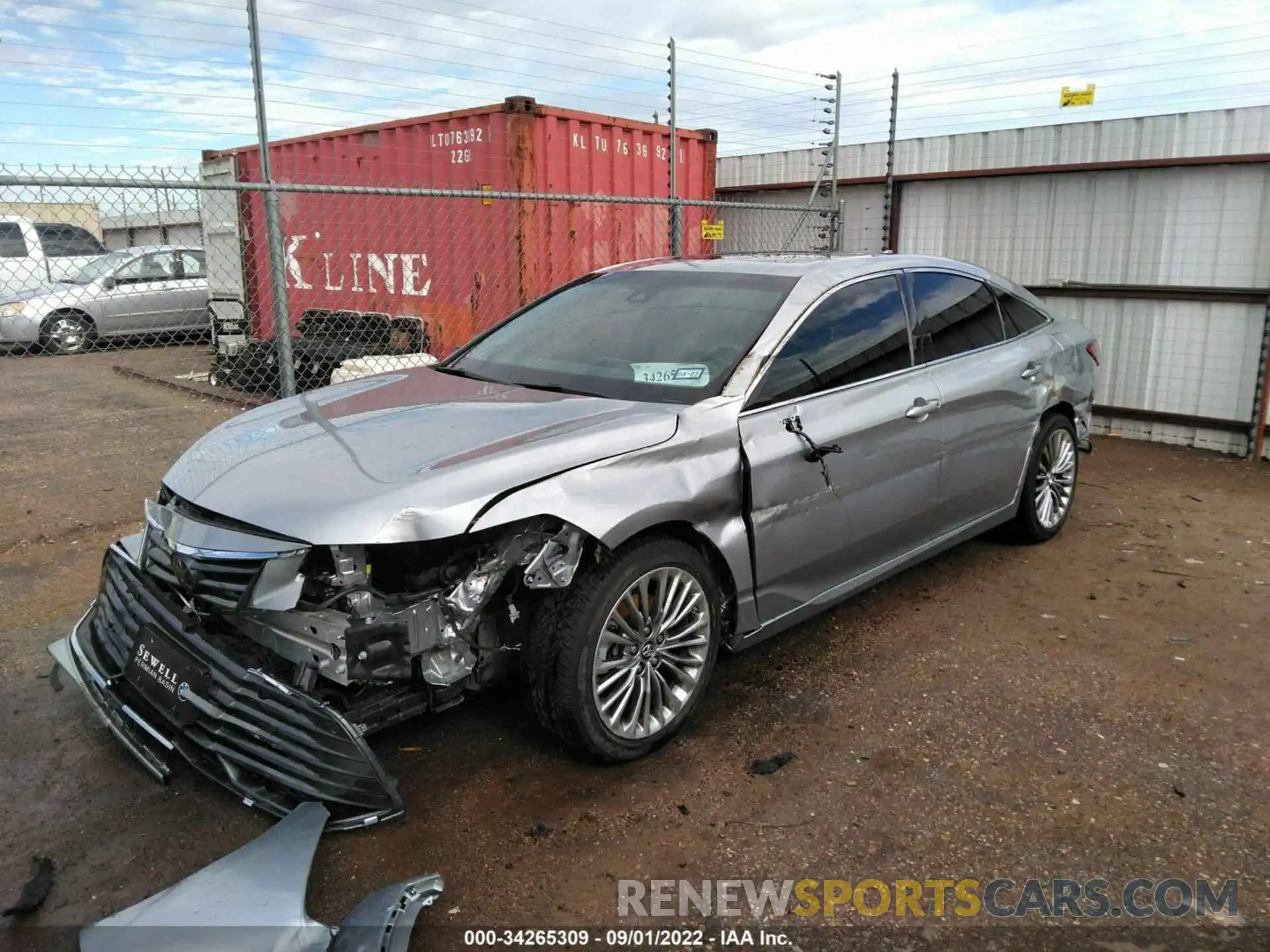 2 Photograph of a damaged car 4T1BZ1FB7KU029662 TOYOTA AVALON 2019