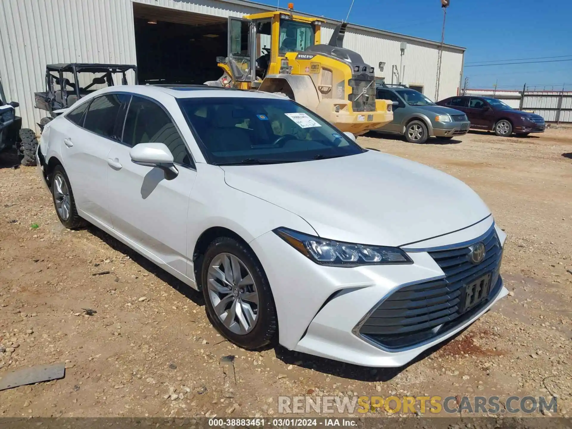 1 Photograph of a damaged car 4T1BZ1FB7KU035901 TOYOTA AVALON 2019