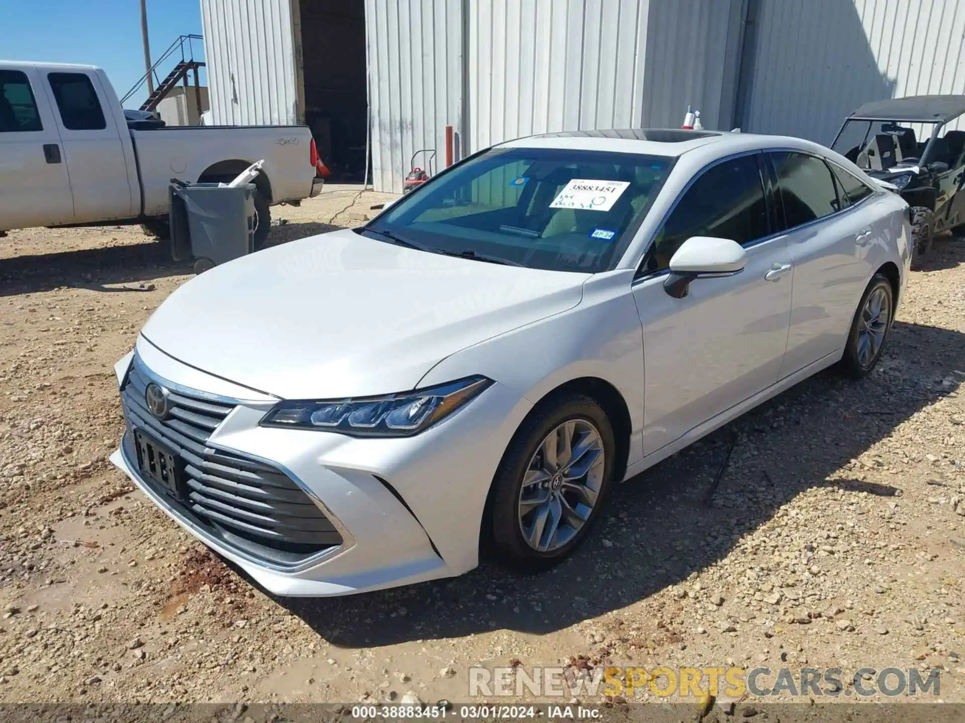 2 Photograph of a damaged car 4T1BZ1FB7KU035901 TOYOTA AVALON 2019