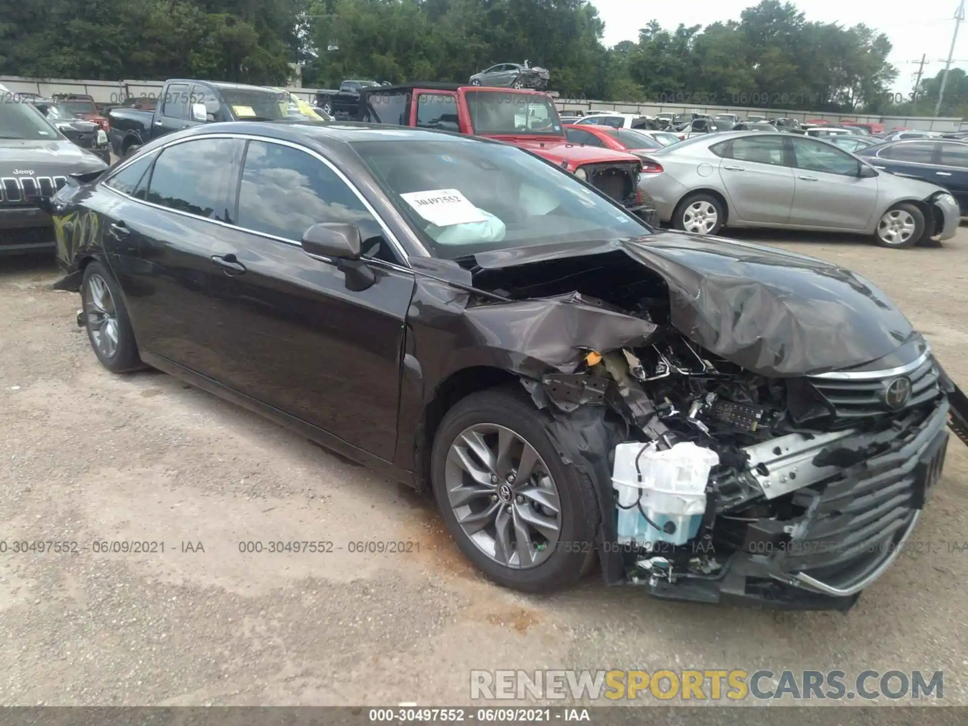 1 Photograph of a damaged car 4T1BZ1FB7KU037373 TOYOTA AVALON 2019