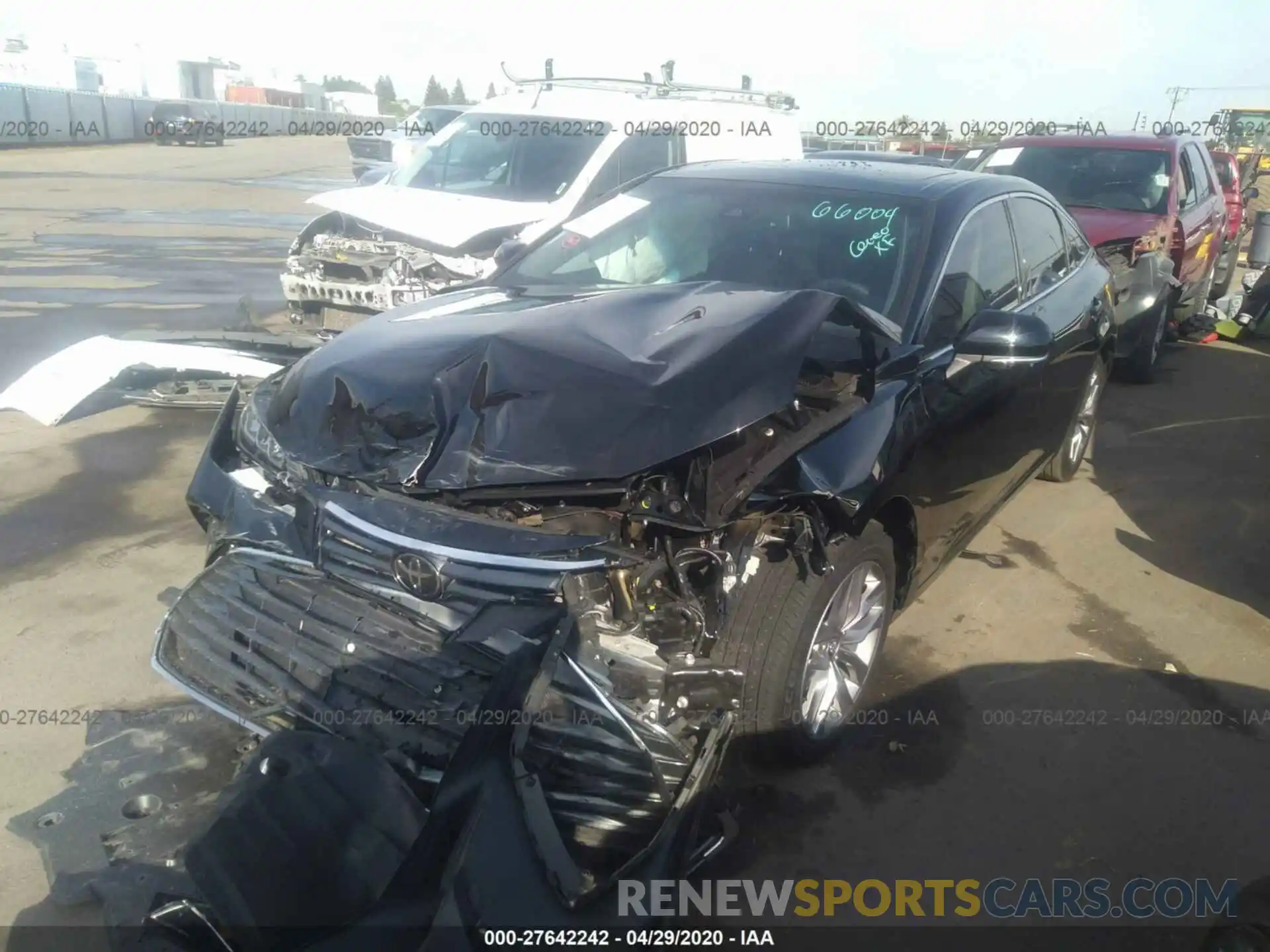 2 Photograph of a damaged car 4T1BZ1FB8KU008707 TOYOTA AVALON 2019