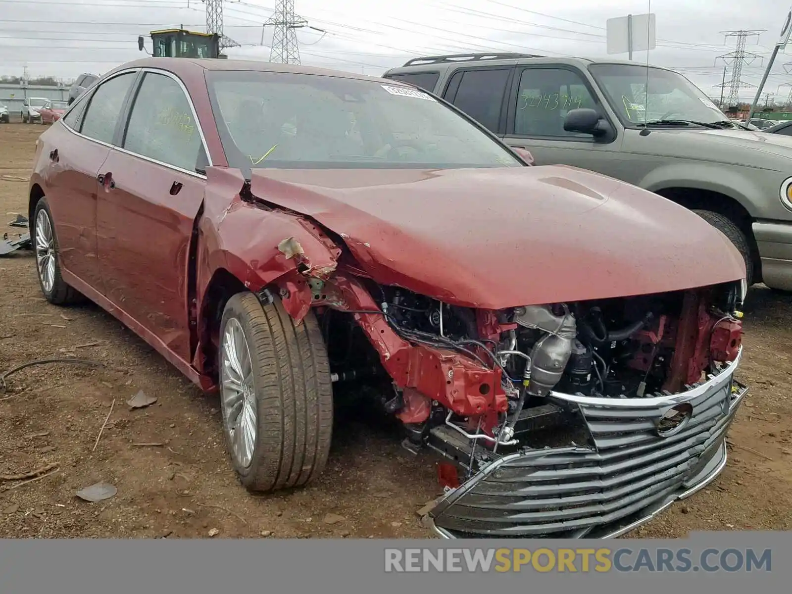 1 Photograph of a damaged car 4T1BZ1FB8KU019383 TOYOTA AVALON 2019