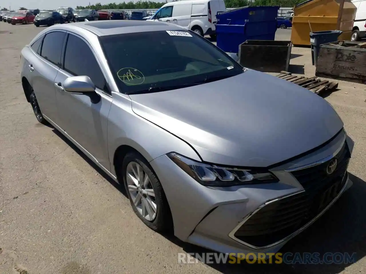 1 Photograph of a damaged car 4T1BZ1FB8KU022347 TOYOTA AVALON 2019