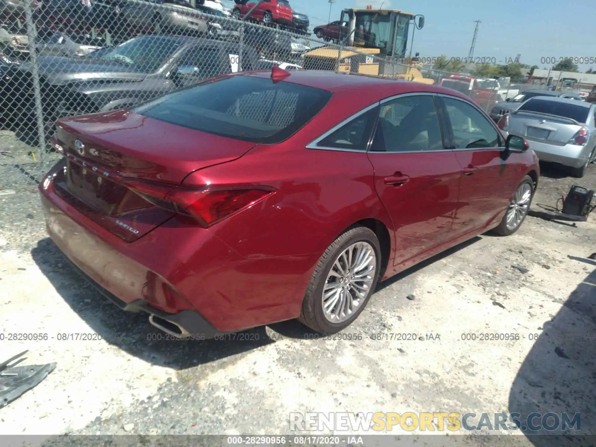 4 Photograph of a damaged car 4T1BZ1FB8KU028116 TOYOTA AVALON 2019