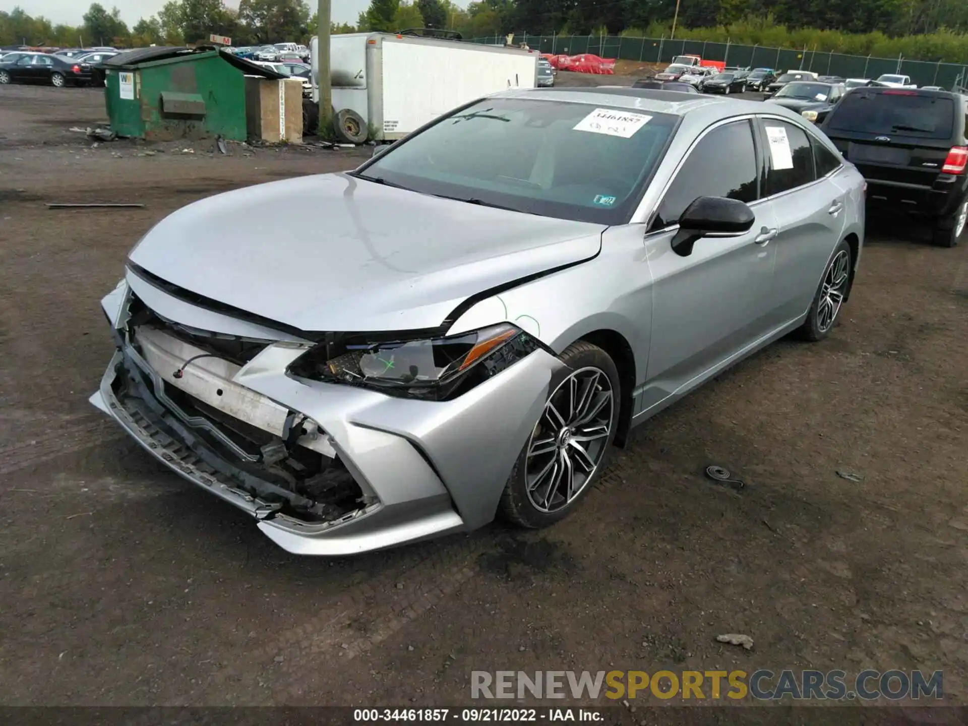 2 Photograph of a damaged car 4T1BZ1FB9KU010403 TOYOTA AVALON 2019