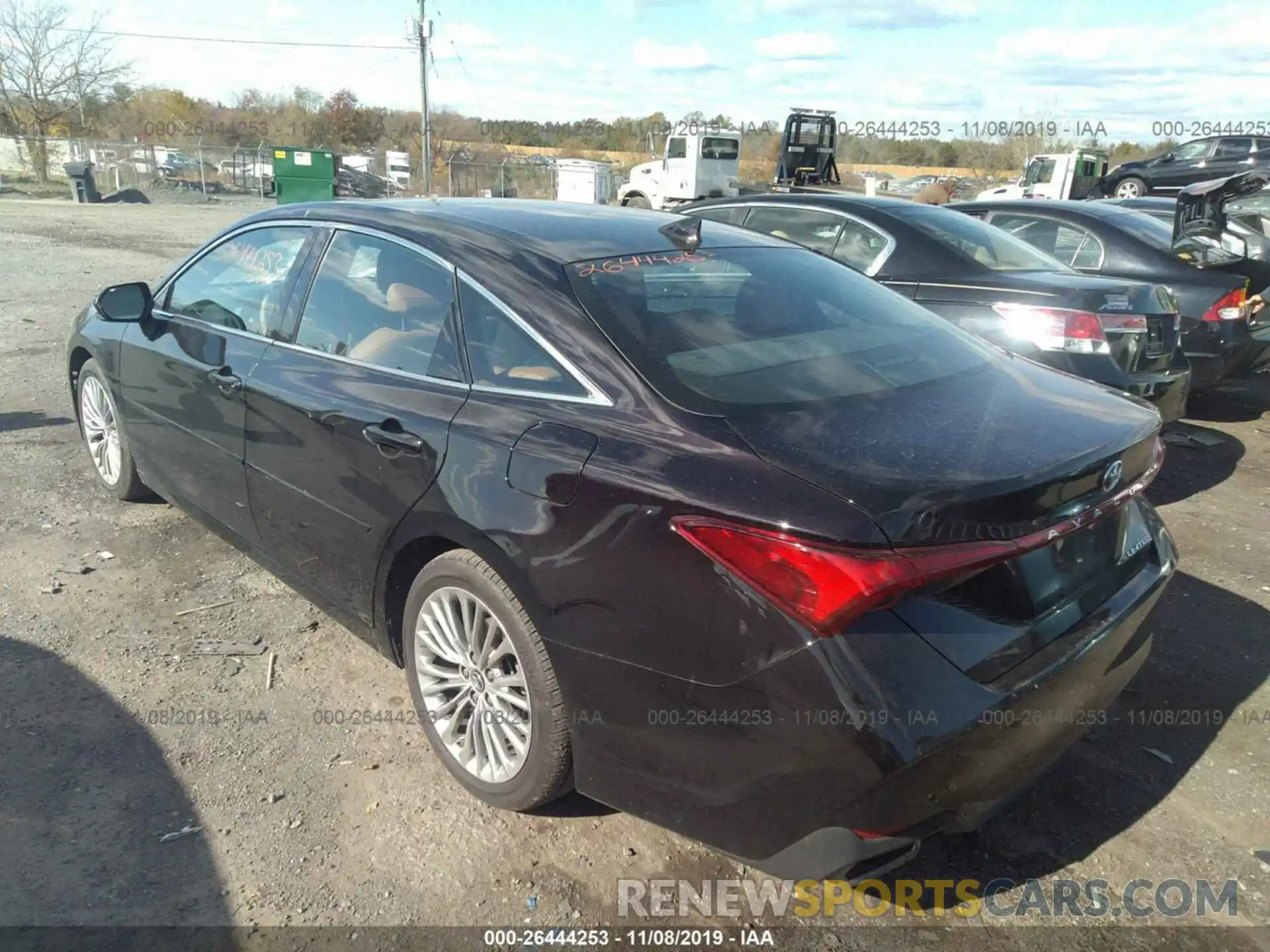 3 Photograph of a damaged car 4T1BZ1FB9KU012992 TOYOTA AVALON 2019