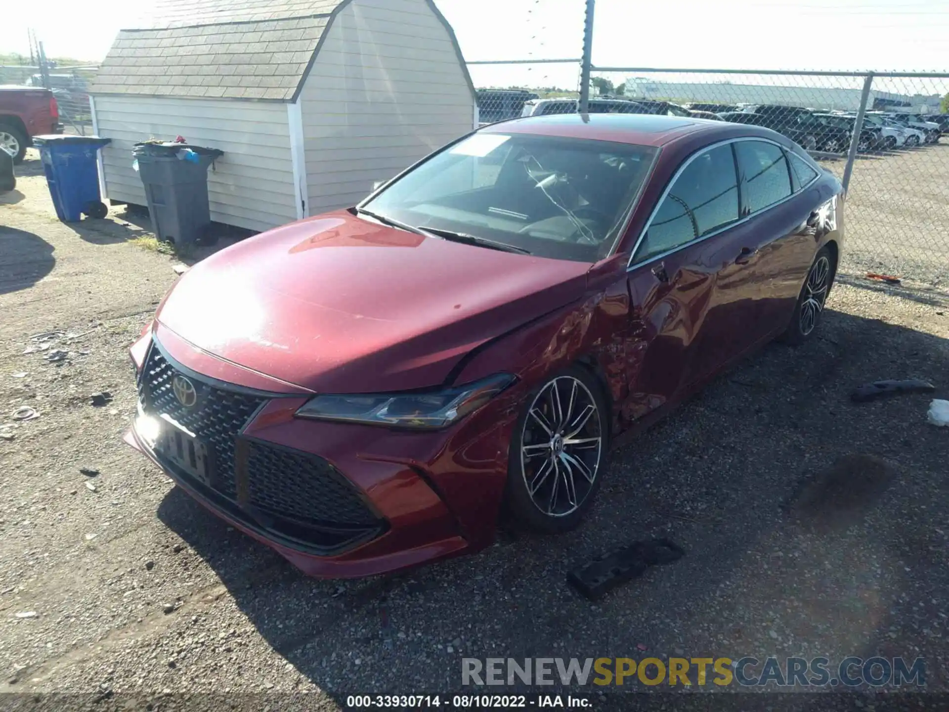 2 Photograph of a damaged car 4T1BZ1FB9KU019697 TOYOTA AVALON 2019