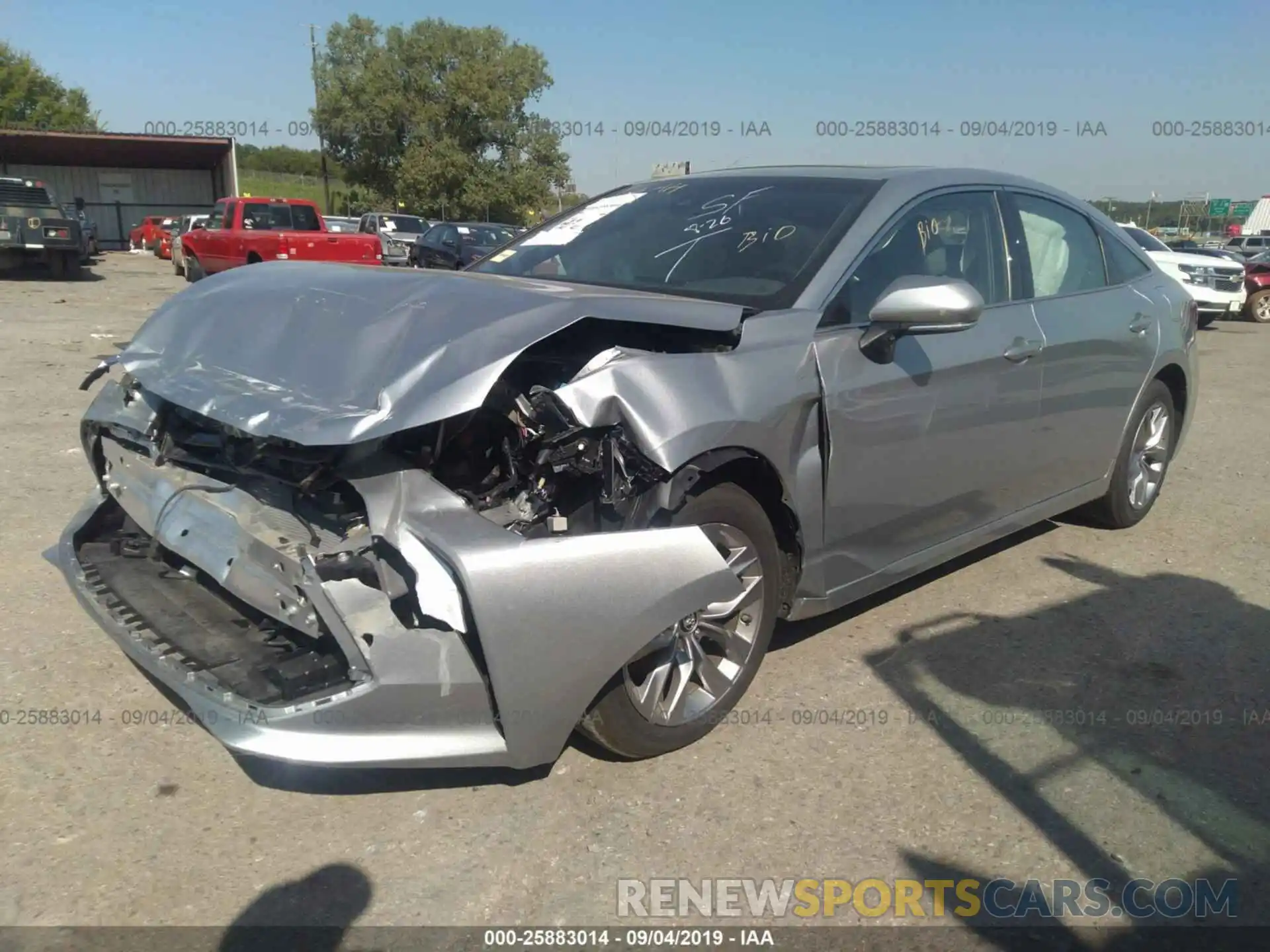 2 Photograph of a damaged car 4T1BZ1FBXKU010510 TOYOTA AVALON 2019