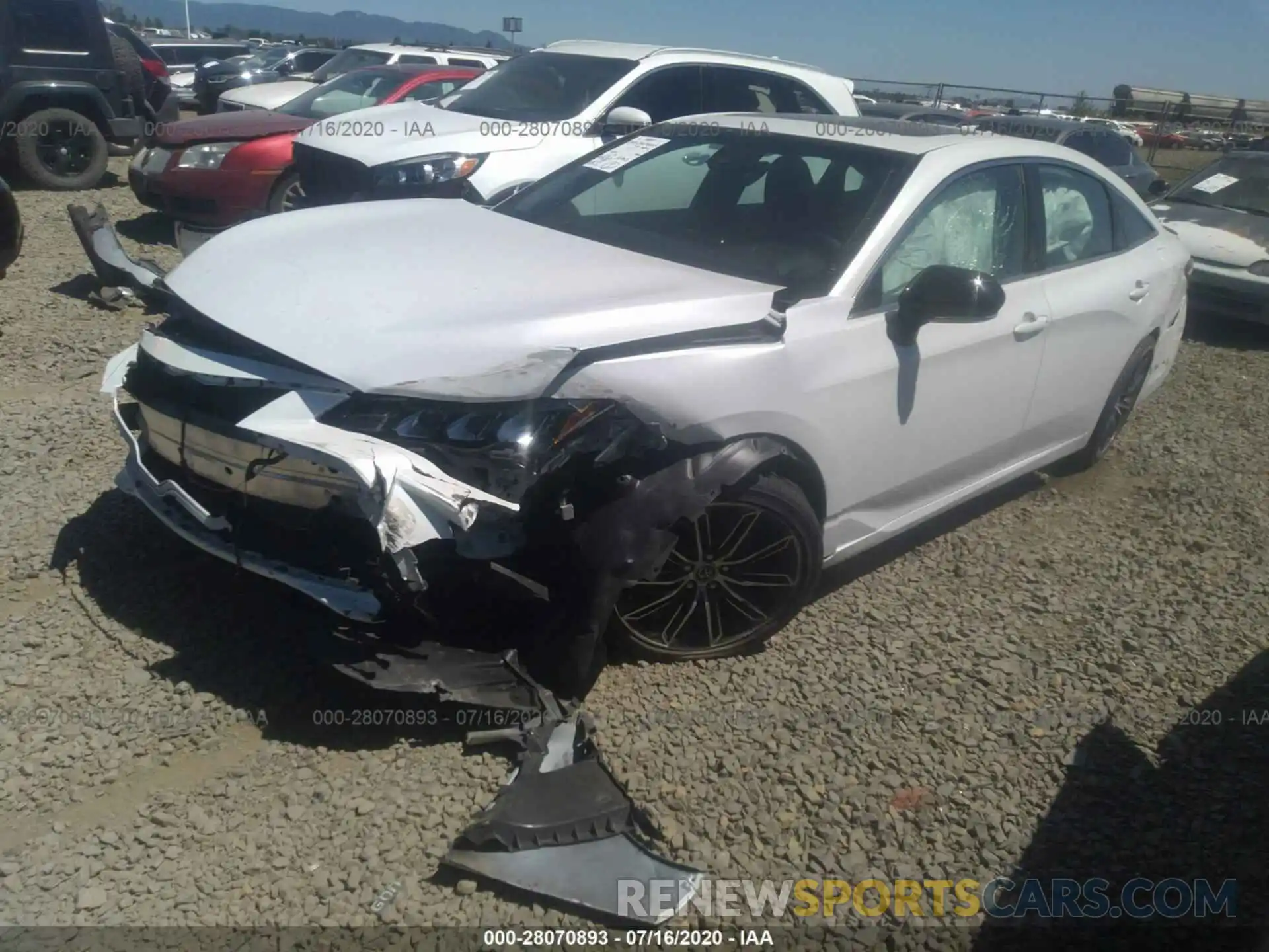 2 Photograph of a damaged car 4T1BZ1FBXKU022186 TOYOTA AVALON 2019