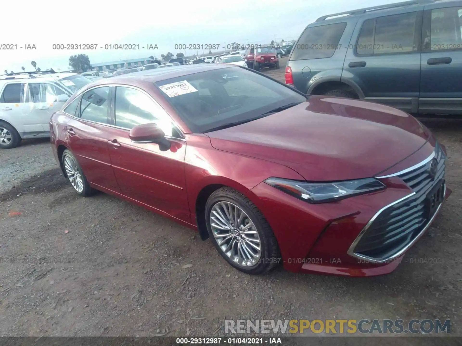 1 Photograph of a damaged car 4T1BZ1FBXKU035584 TOYOTA AVALON 2019