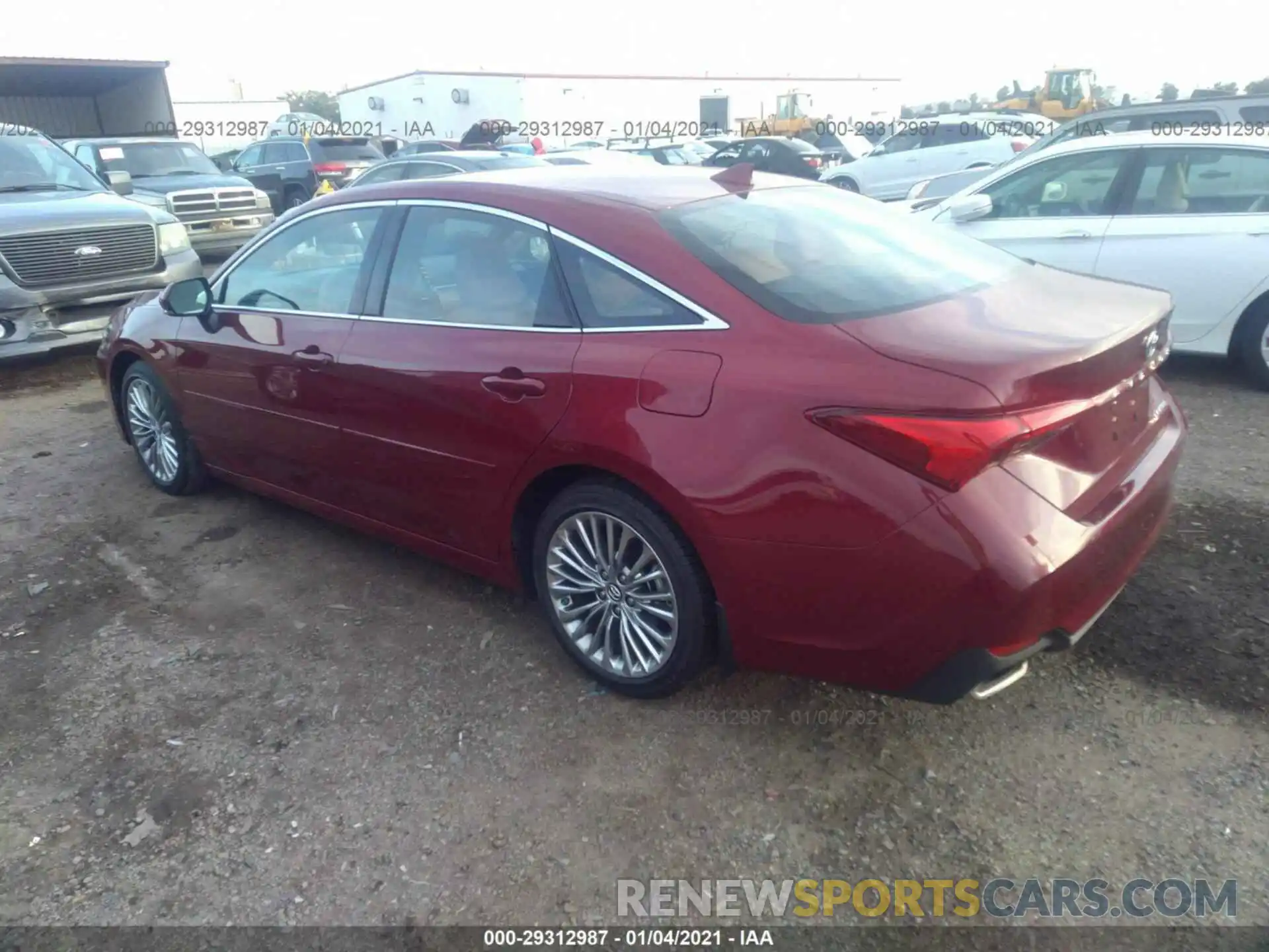 3 Photograph of a damaged car 4T1BZ1FBXKU035584 TOYOTA AVALON 2019