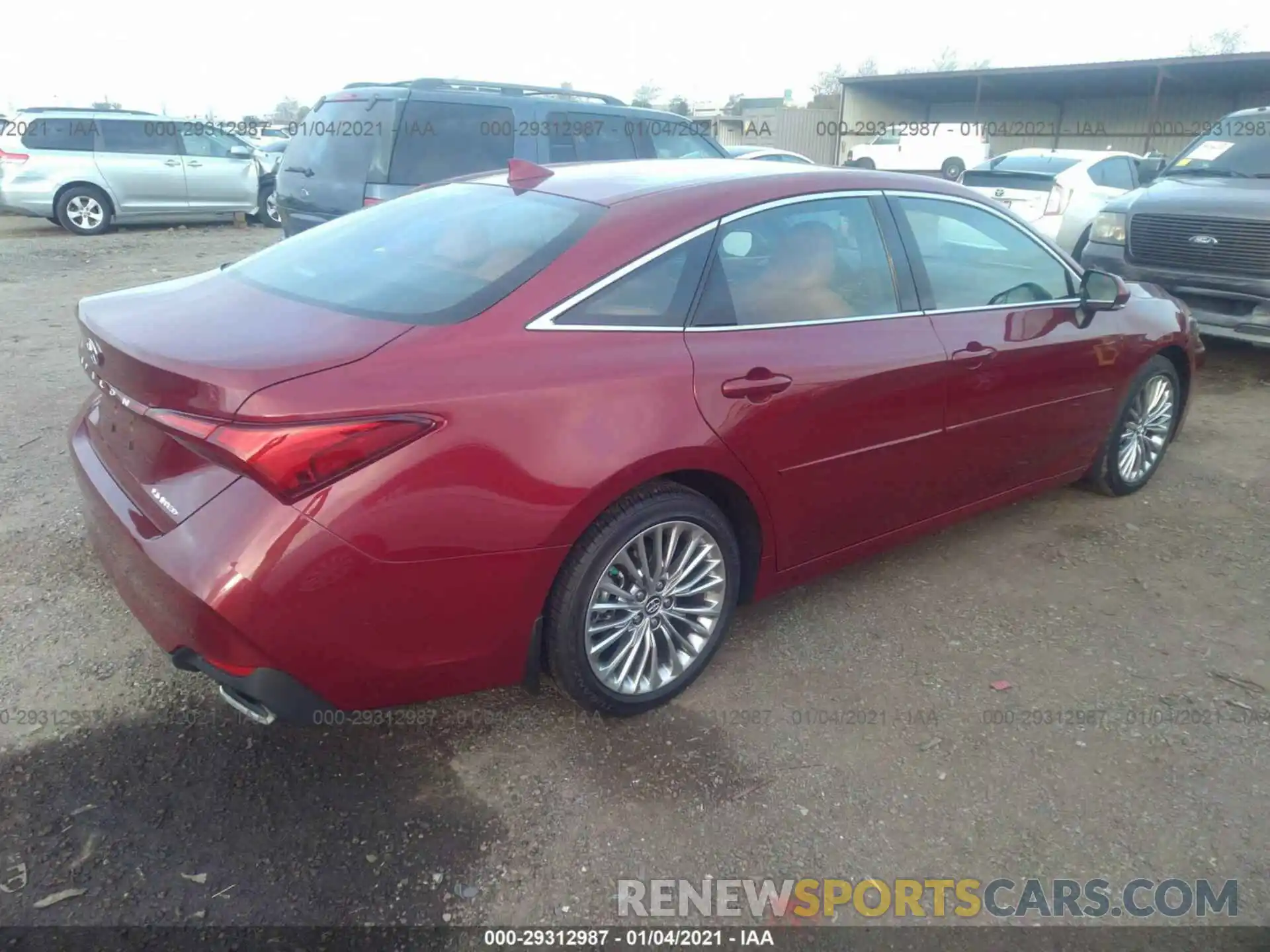 4 Photograph of a damaged car 4T1BZ1FBXKU035584 TOYOTA AVALON 2019