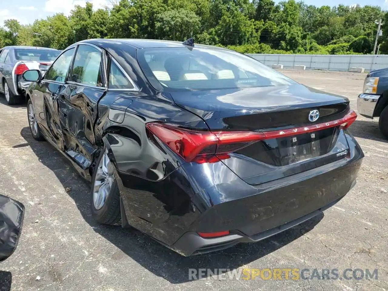 3 Photograph of a damaged car 4T1A21FB5LU013204 TOYOTA AVALON 2020