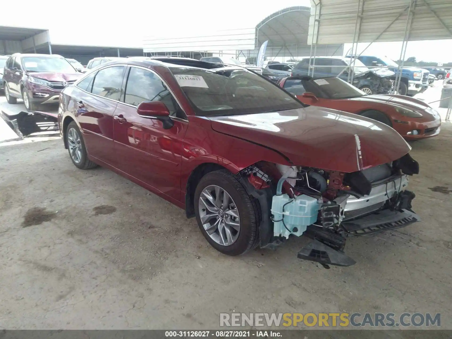 1 Photograph of a damaged car 4T1AZ1FB2LU045541 TOYOTA AVALON 2020