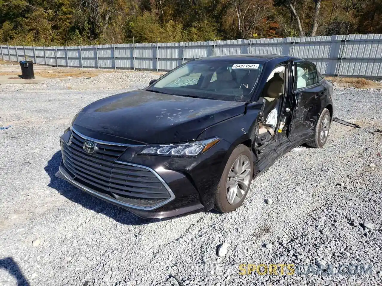 2 Photograph of a damaged car 4T1AZ1FB7LU041646 TOYOTA AVALON 2020