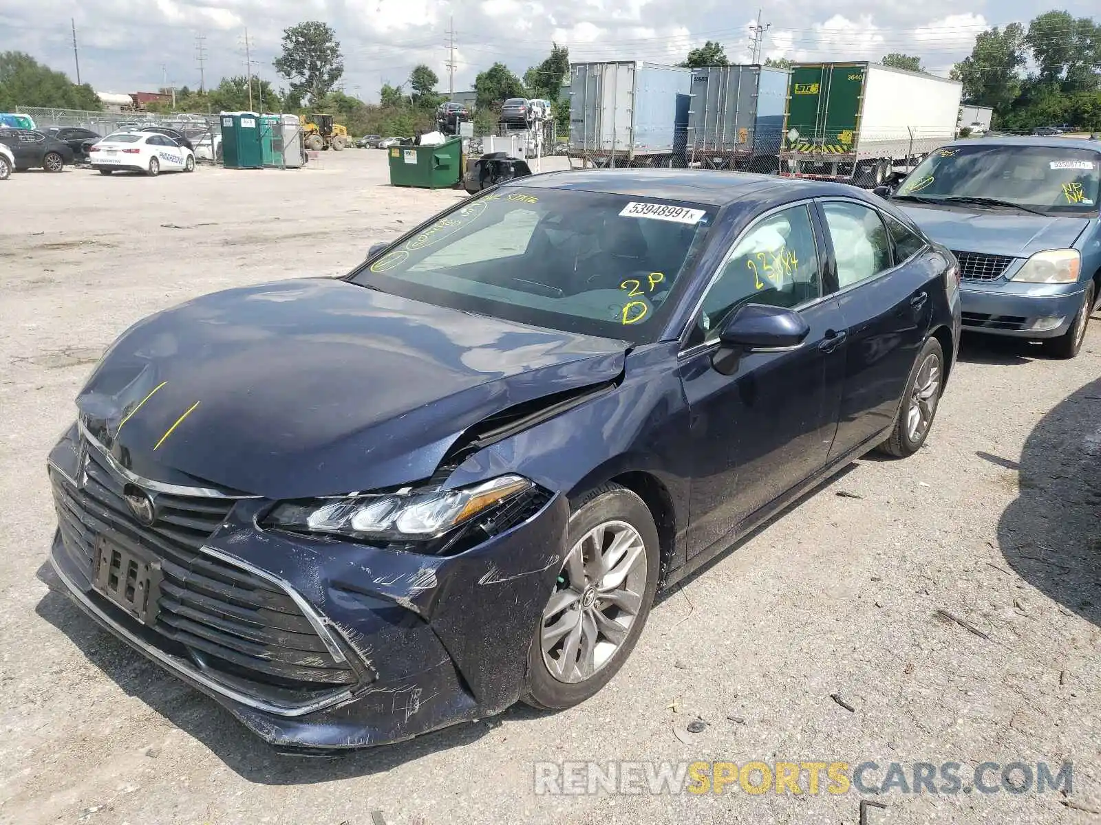 2 Photograph of a damaged car 4T1AZ1FB9LU044774 TOYOTA AVALON 2020