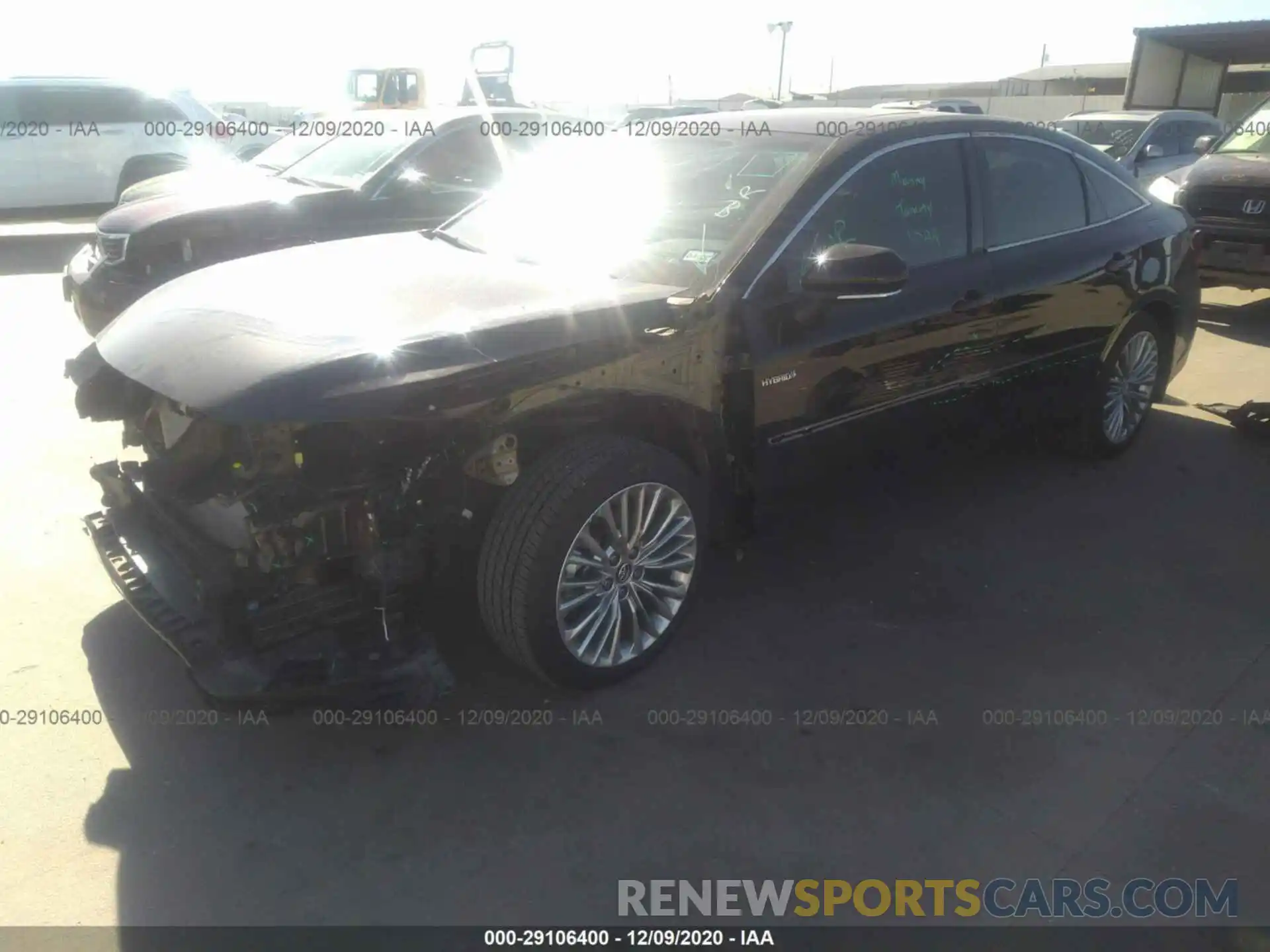 2 Photograph of a damaged car 4T1C21FB7LU014704 TOYOTA AVALON 2020