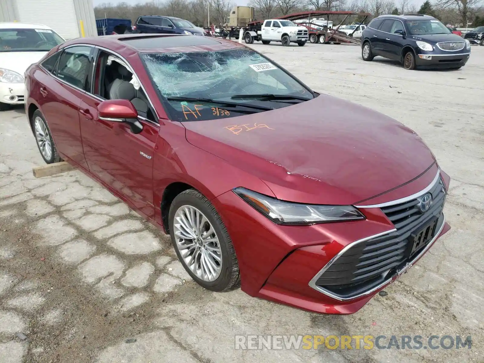 1 Photograph of a damaged car 4T1C21FB9LU019273 TOYOTA AVALON 2020