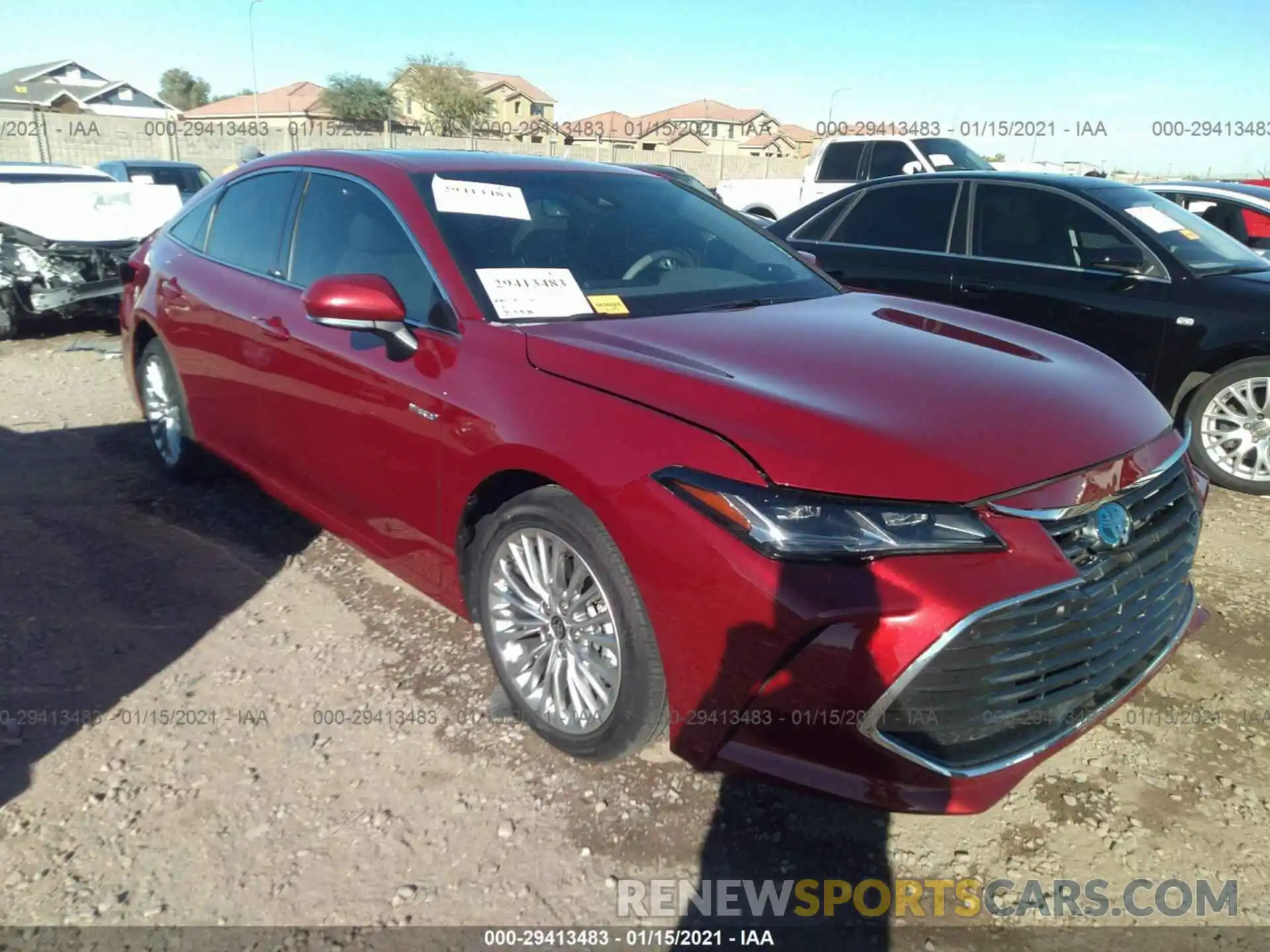 1 Photograph of a damaged car 4T1D21FB0LU017061 TOYOTA AVALON 2020