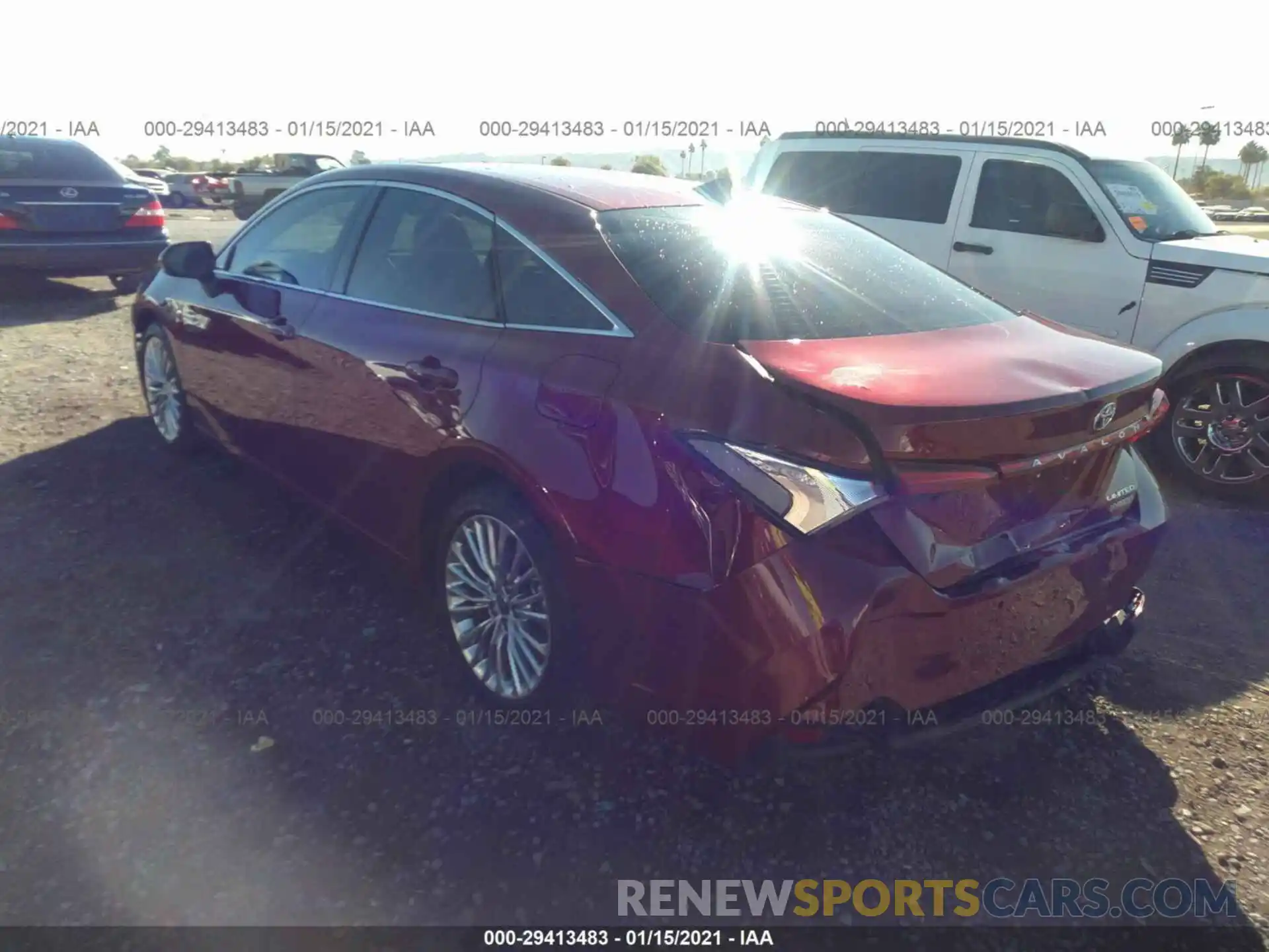 3 Photograph of a damaged car 4T1D21FB0LU017061 TOYOTA AVALON 2020