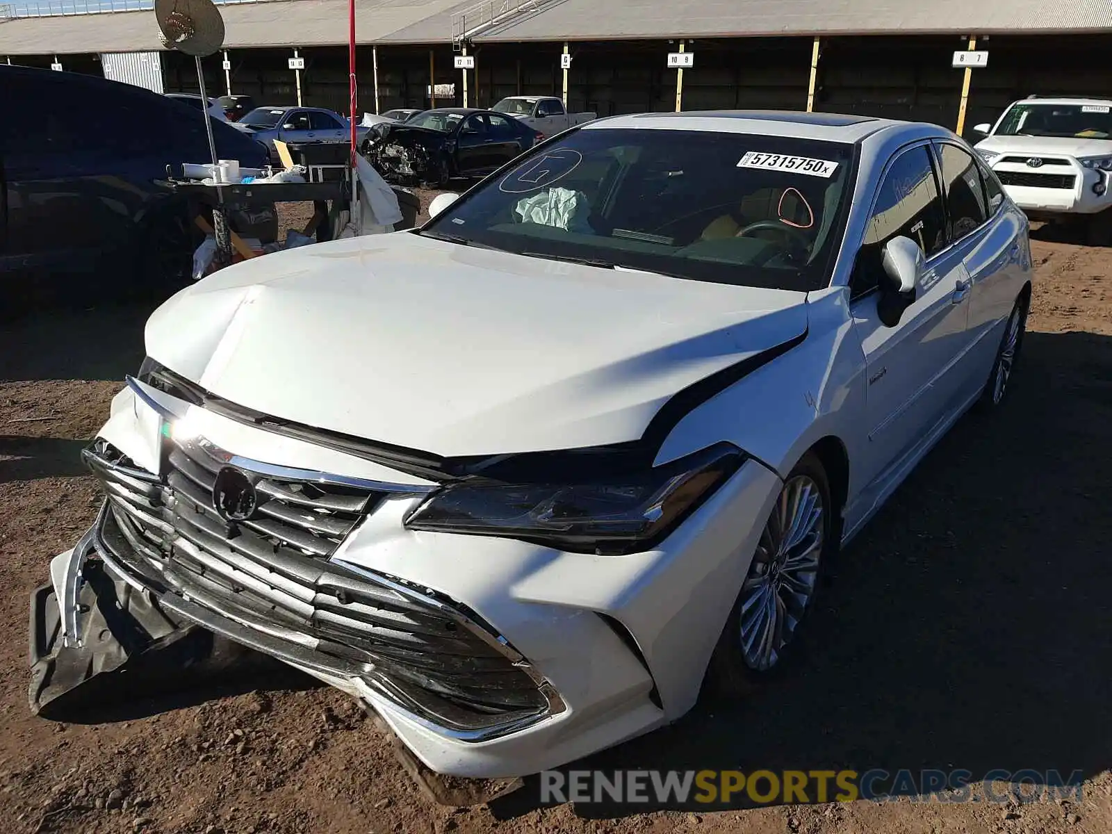 2 Photograph of a damaged car 4T1D21FB1LU016341 TOYOTA AVALON 2020