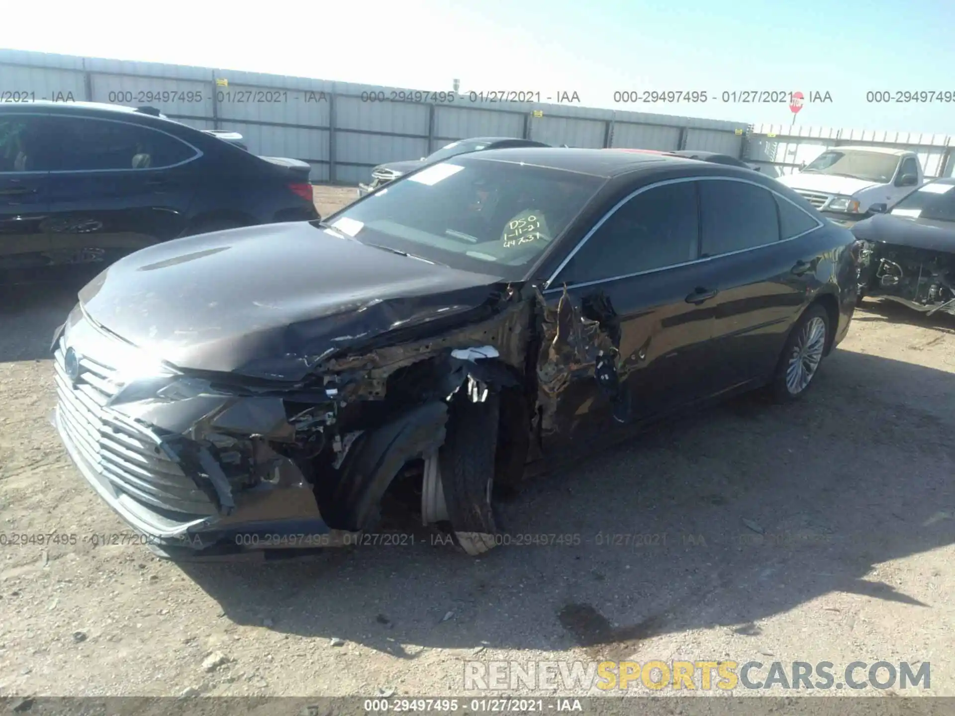 2 Photograph of a damaged car 4T1D21FB4LU016608 TOYOTA AVALON 2020