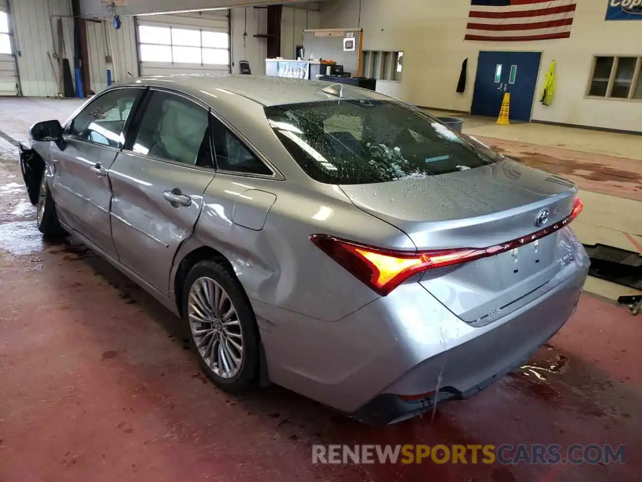 3 Photograph of a damaged car 4T1D21FB6LU013337 TOYOTA AVALON 2020