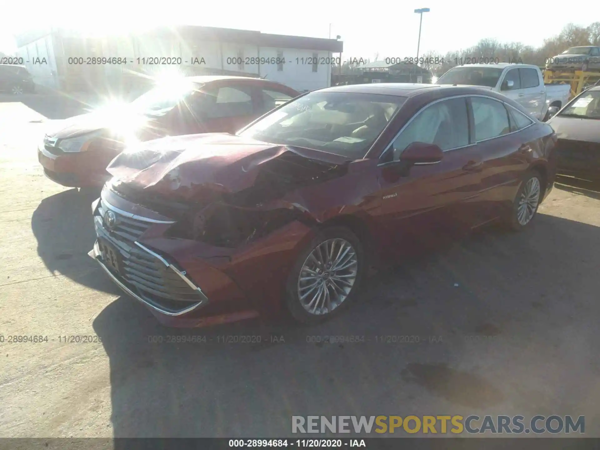 2 Photograph of a damaged car 4T1D21FB9LU017429 TOYOTA AVALON 2020