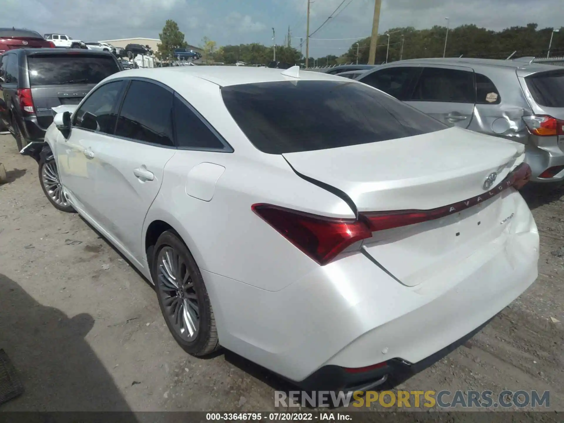 3 Photograph of a damaged car 4T1DZ1FB0LU052274 TOYOTA AVALON 2020