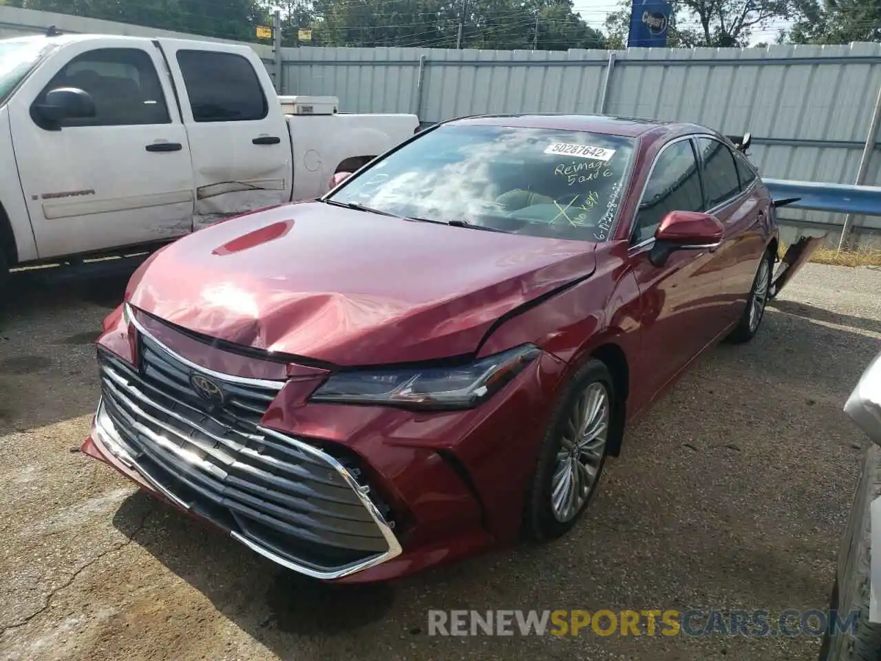 2 Photograph of a damaged car 4T1DZ1FB3LU043486 TOYOTA AVALON 2020