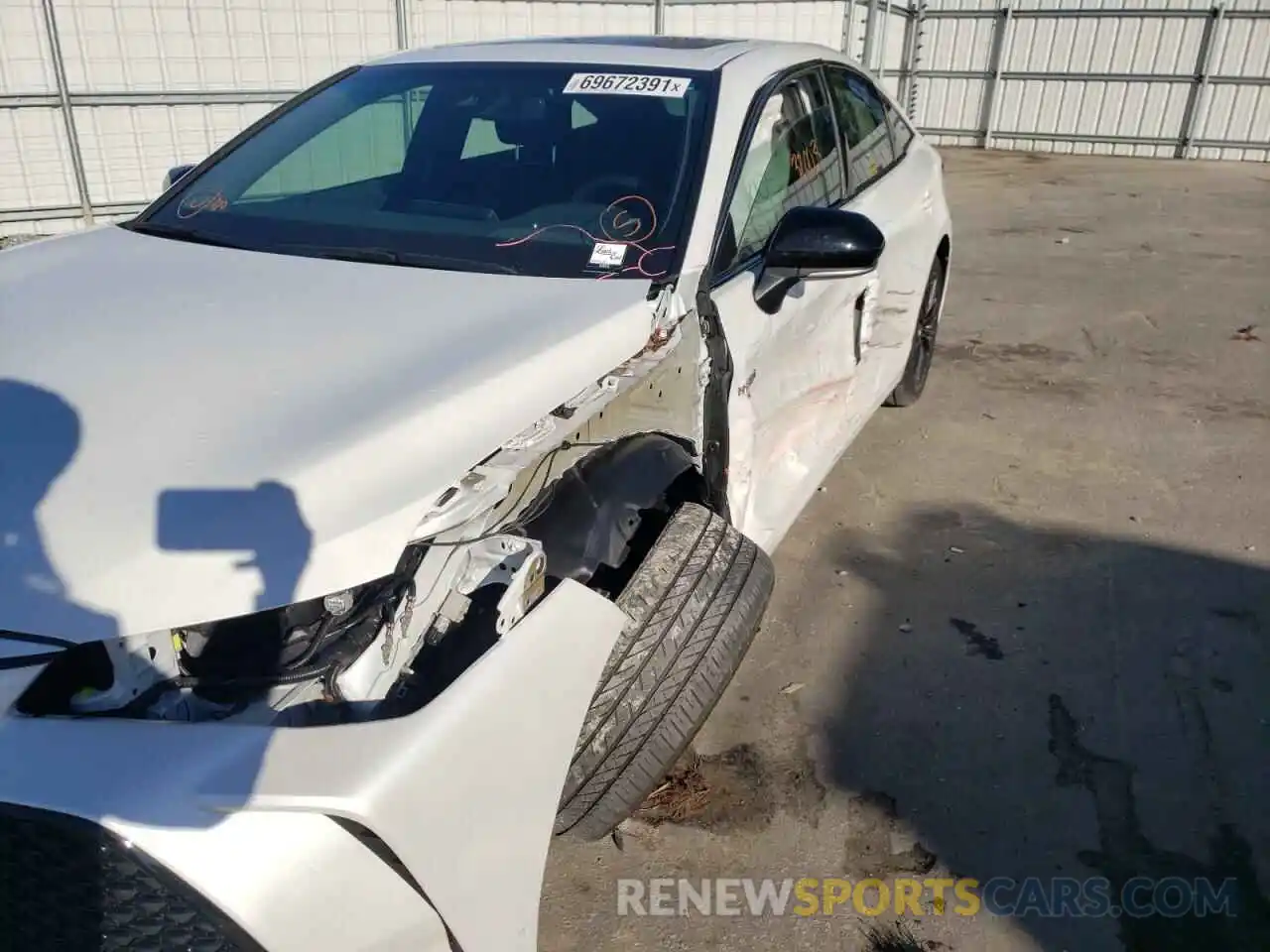 9 Photograph of a damaged car 4T1E21FB4LU014863 TOYOTA AVALON 2020