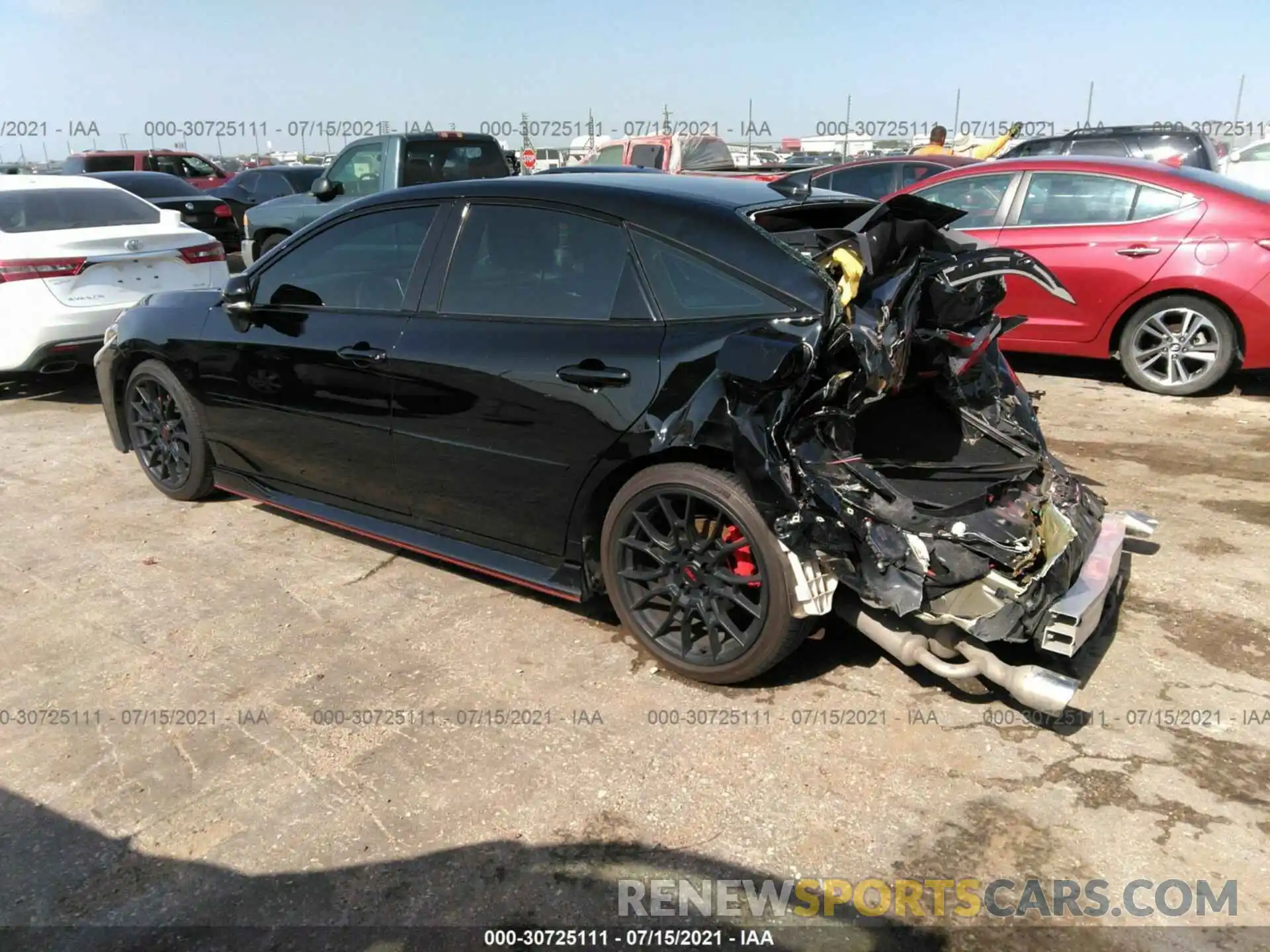 3 Photograph of a damaged car 4T1FZ1FB1LU045259 TOYOTA AVALON 2020