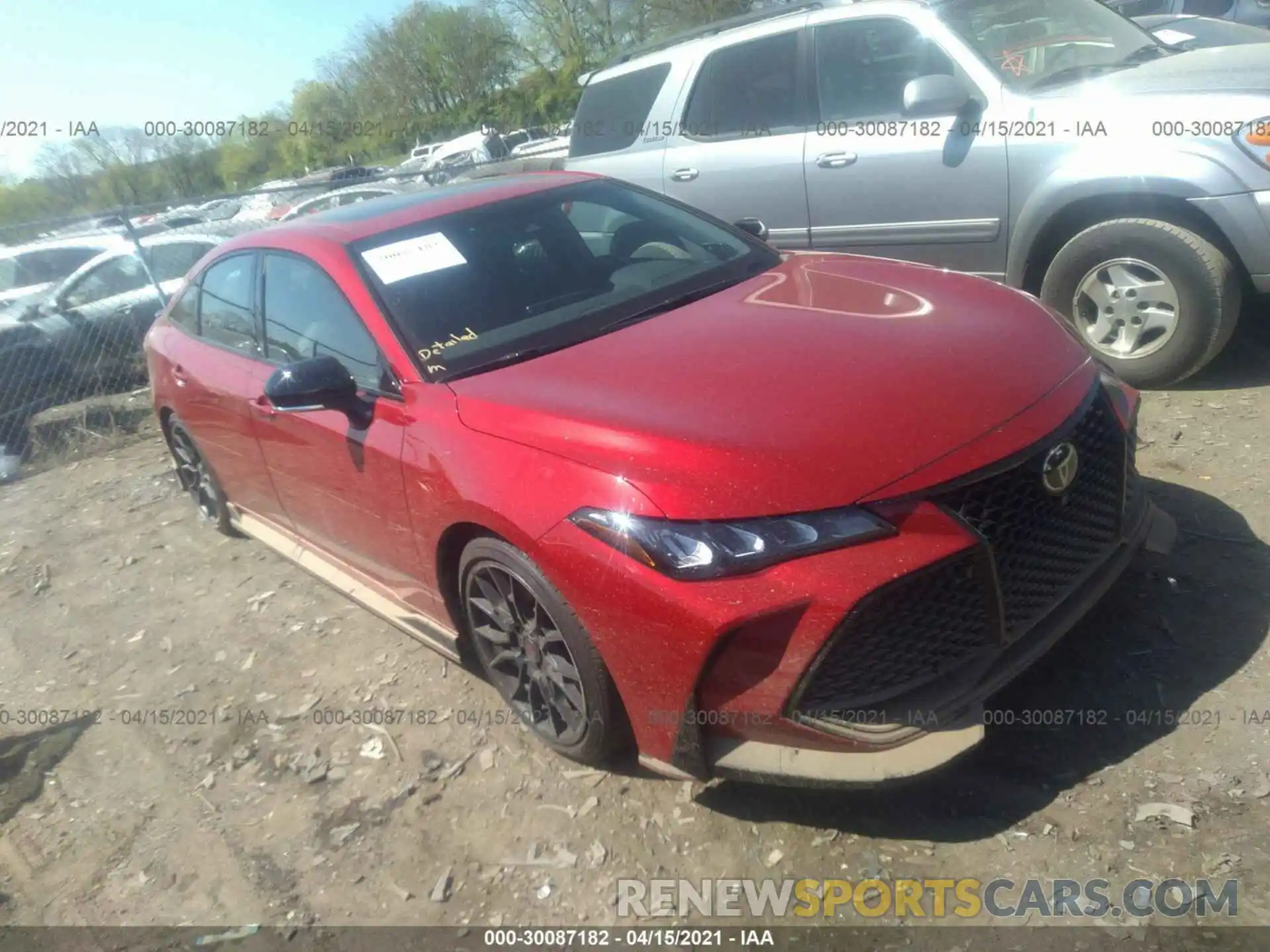 1 Photograph of a damaged car 4T1FZ1FB1LU054723 TOYOTA AVALON 2020