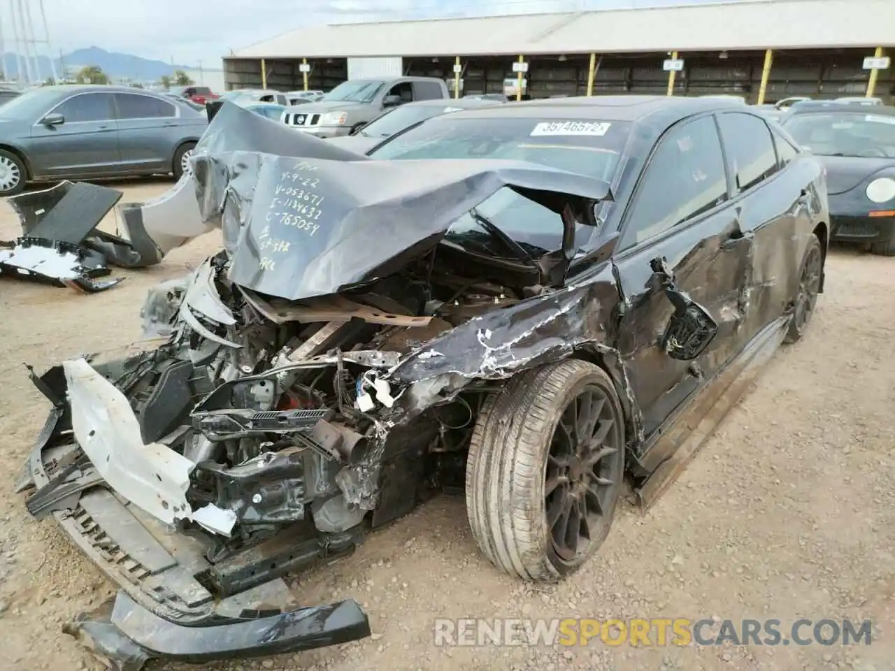 2 Photograph of a damaged car 4T1FZ1FB3LU053671 TOYOTA AVALON 2020