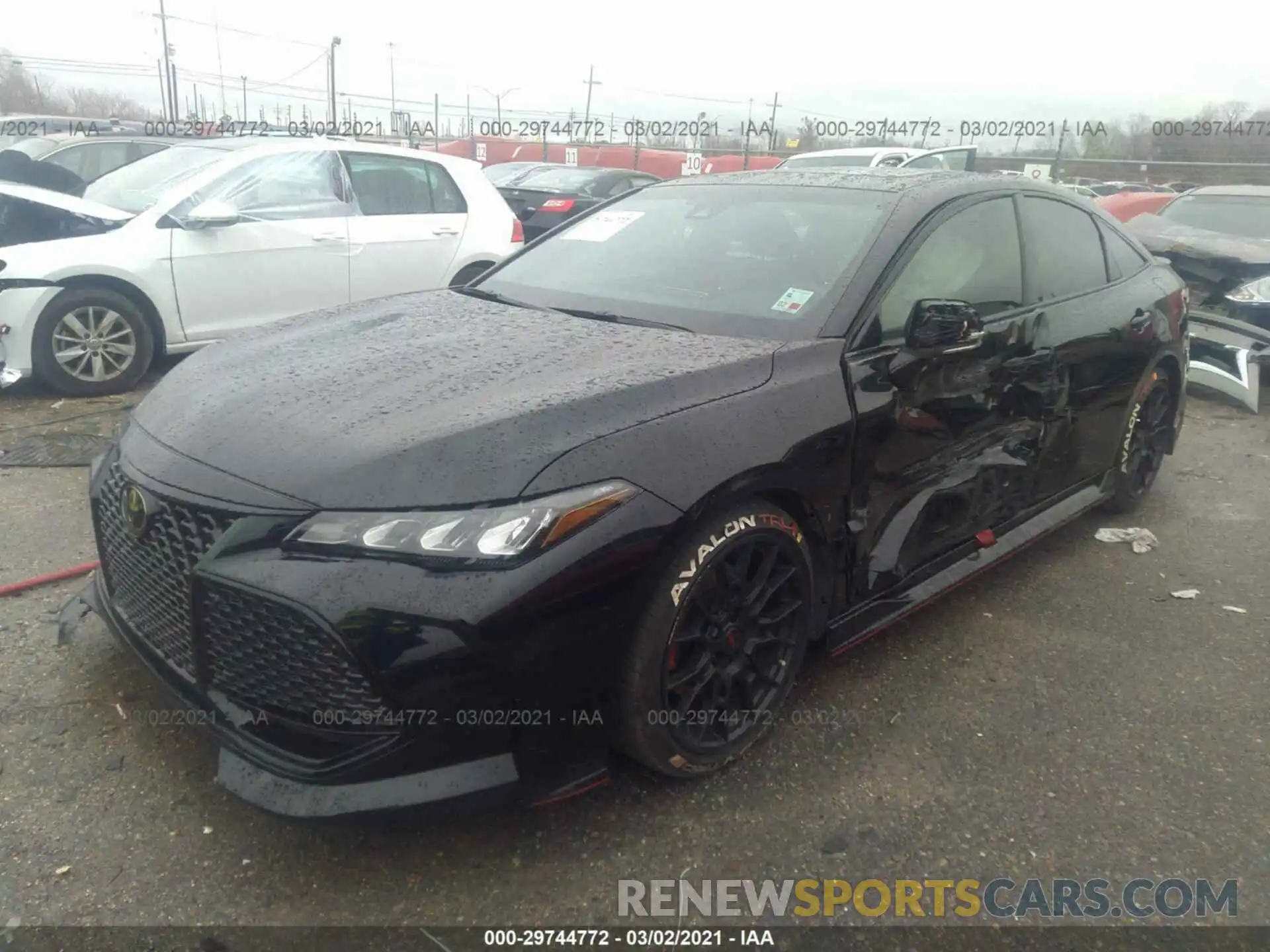 2 Photograph of a damaged car 4T1FZ1FB8LU043847 TOYOTA AVALON 2020